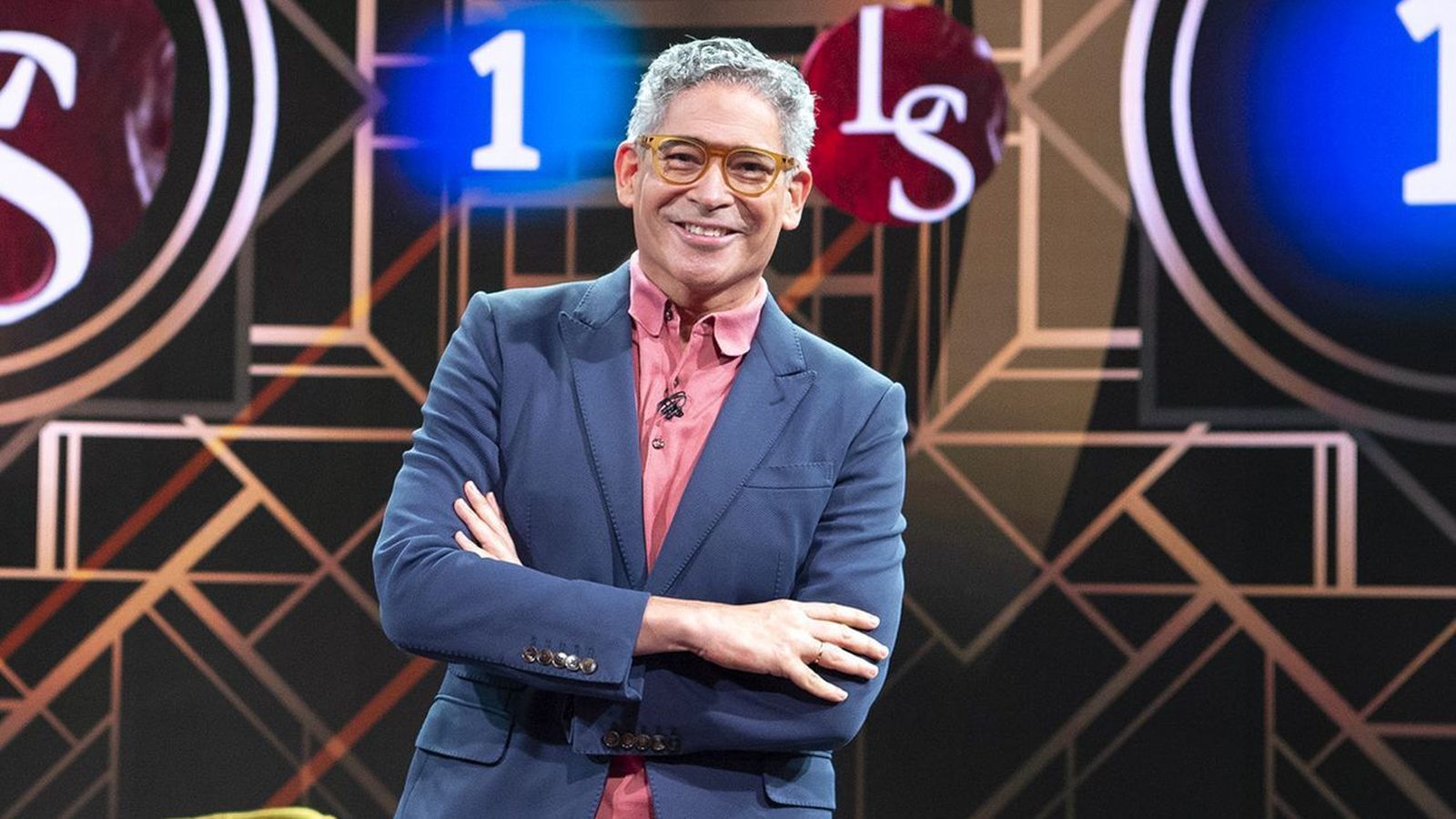 Boris Izaguirre, en el plató de 'Lazos de sangre'.