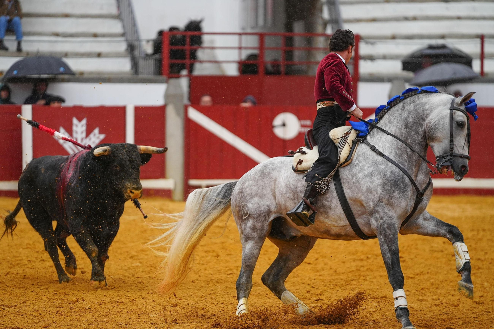 La corrida de rejones de la Feria de Pozoblanco, suspendida por la lluvia