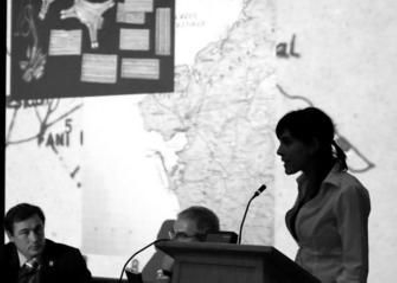 Helena Jiménez durante su intervención, la primera en la tarde de ayer en las jornadas de historia.