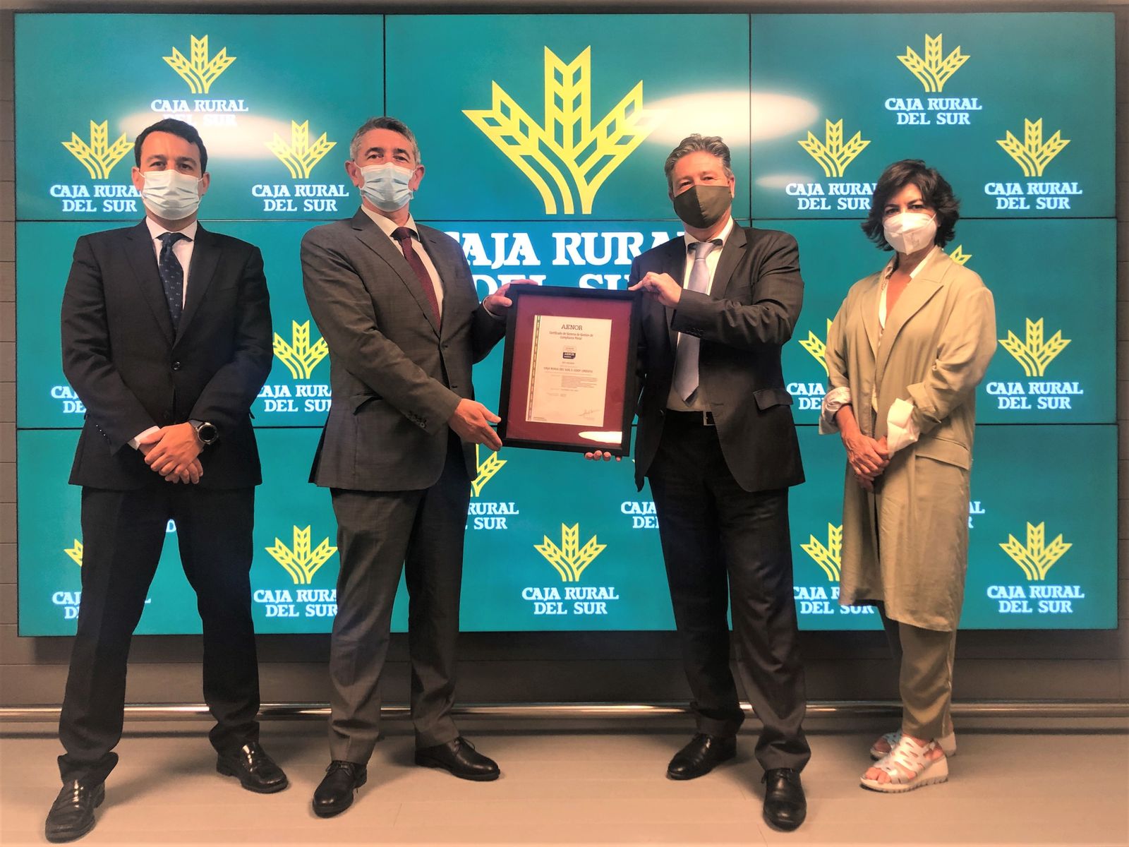 Caja Rural del Sur obtiene el certificado de Aenor.