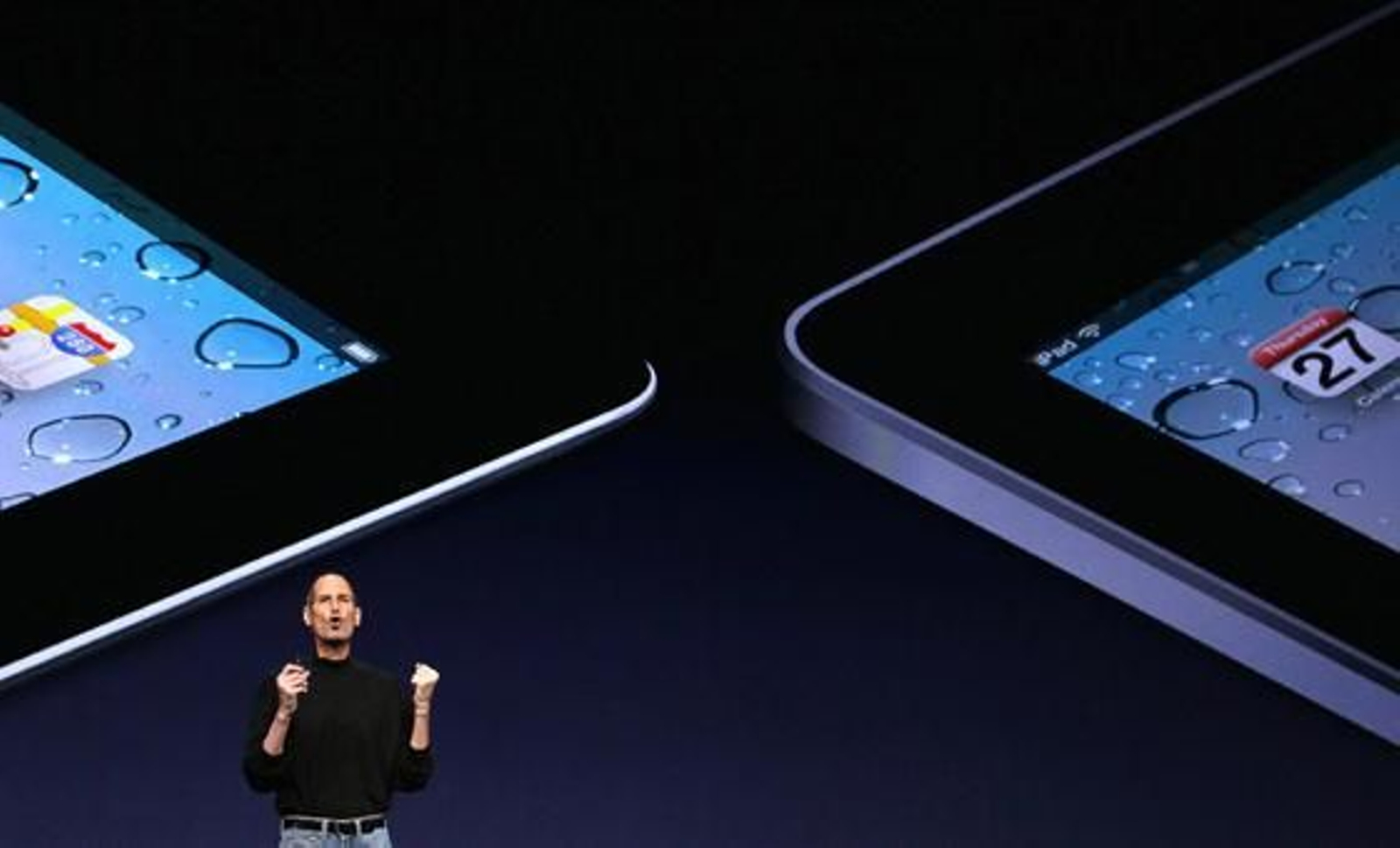 Steve Jobs presenta el iPad 2, la nueva versión del 'tablet' de Apple.

Foto: AFP Photo