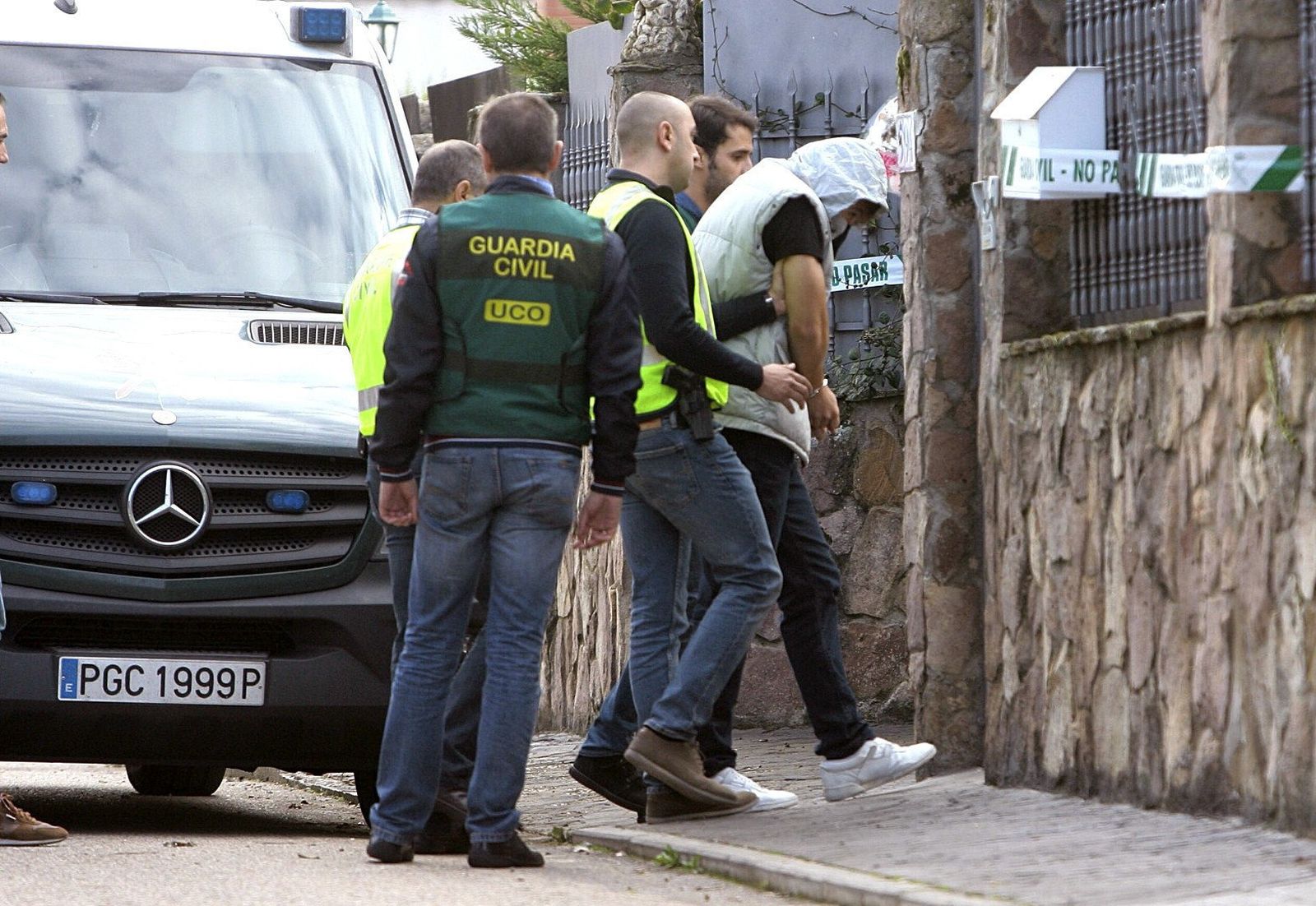 Nogueira, en la casa del asesinato.