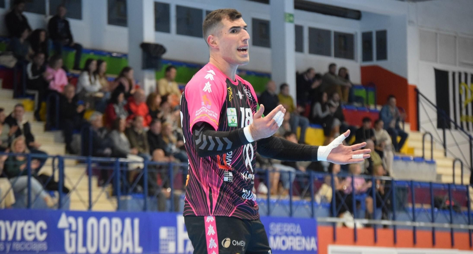 Erekle Arsenashvili, en un partido del Ángel Ximénez.