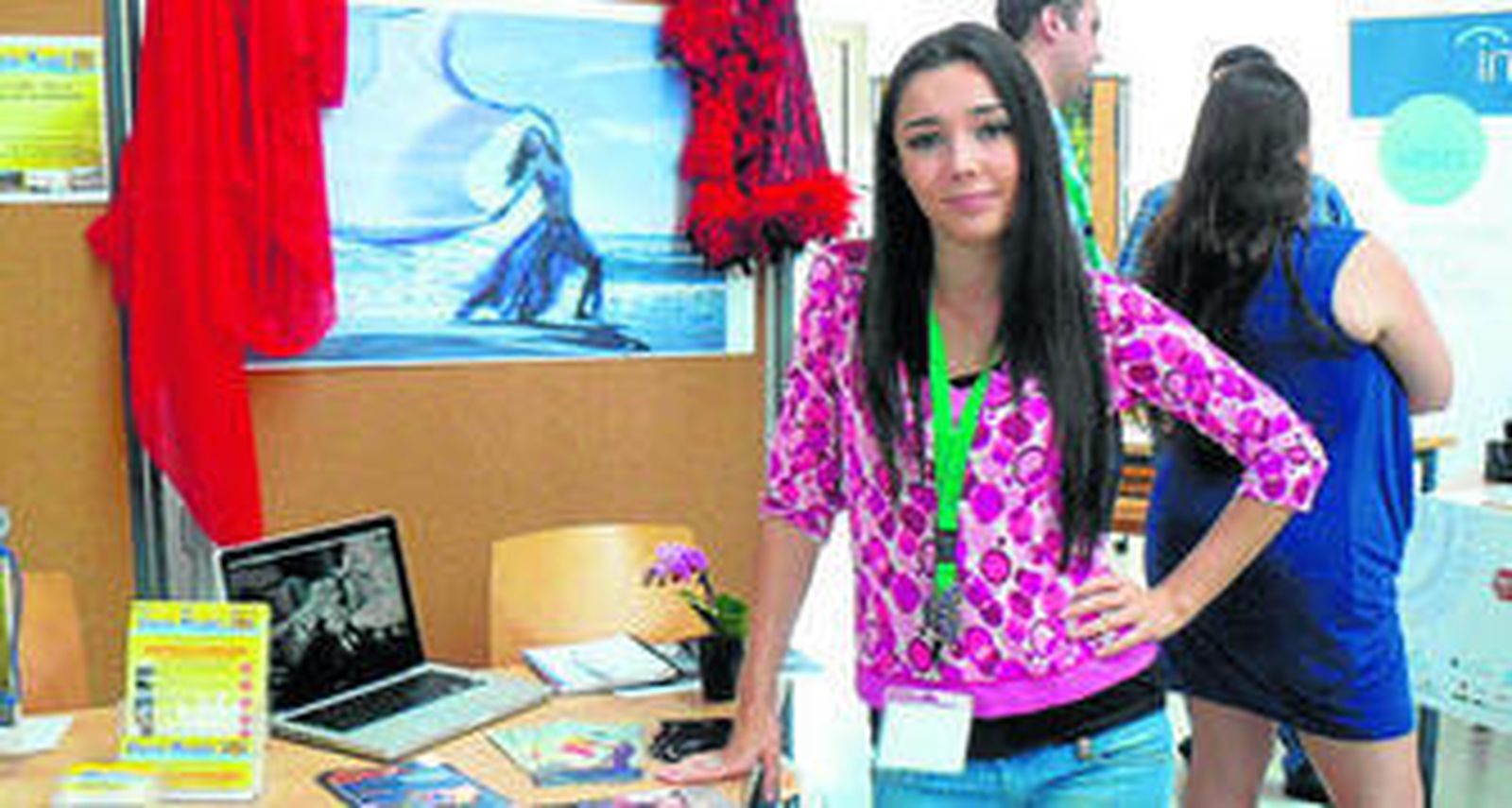 Cristina Samaniego estuvo presente en la última Feria de las Ideas promocionando sus servicios.