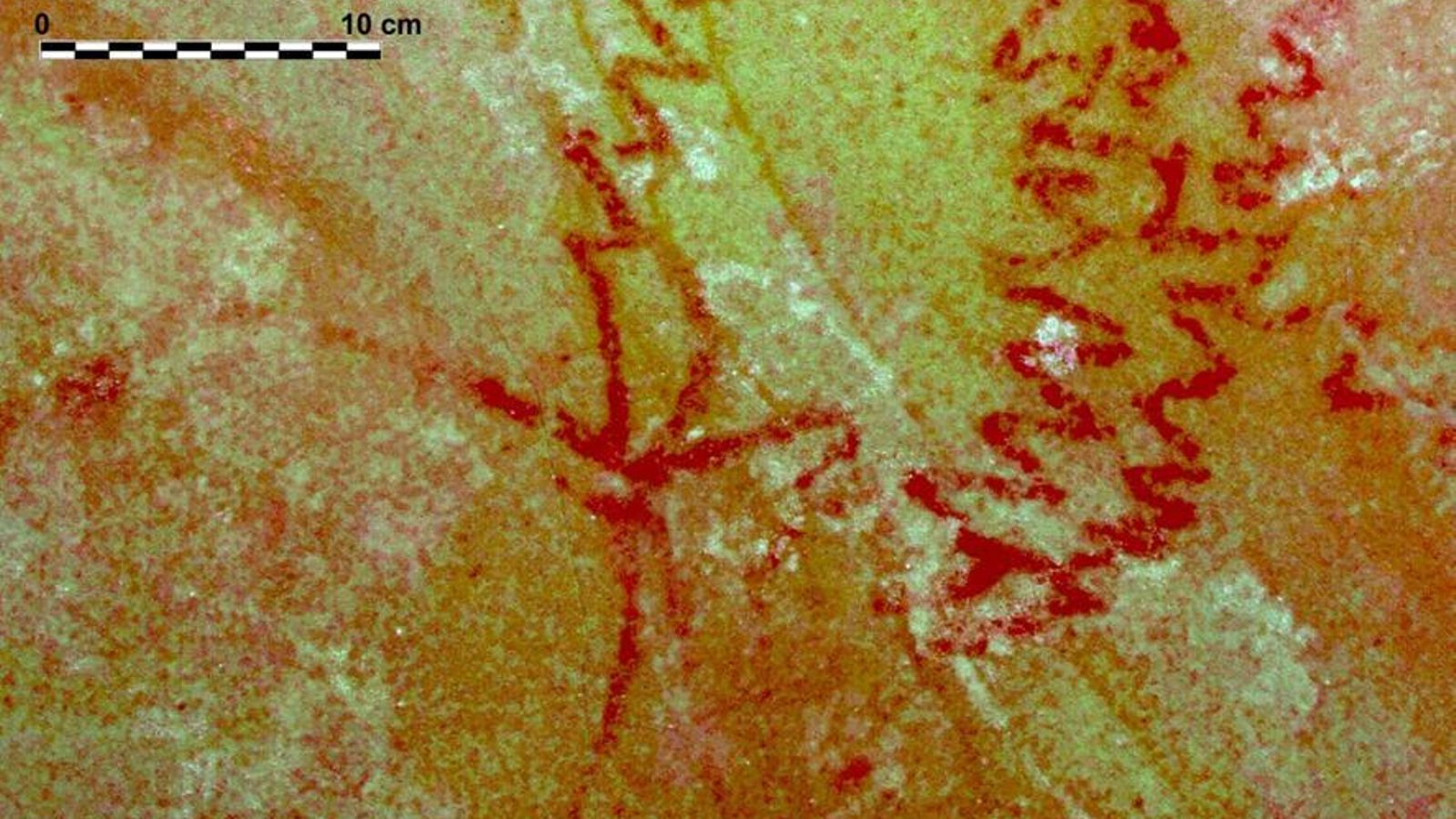 Grafías en zig-zag.