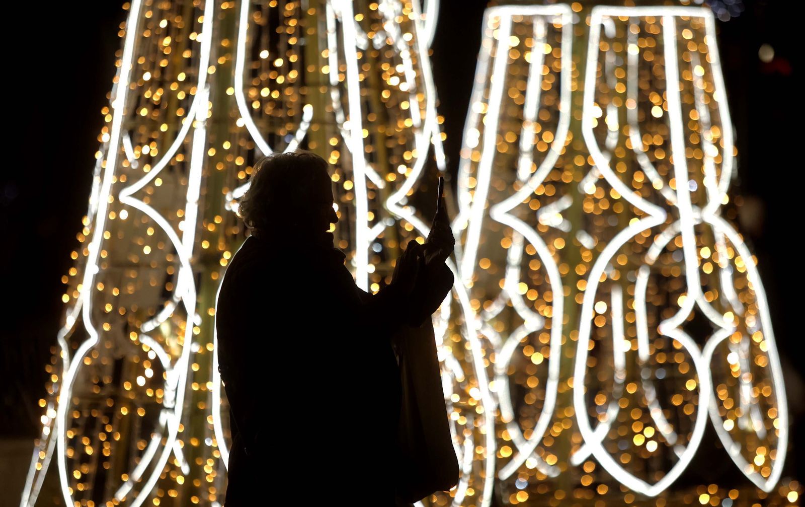 El alumbrado navideño de San Roque, en imágenes