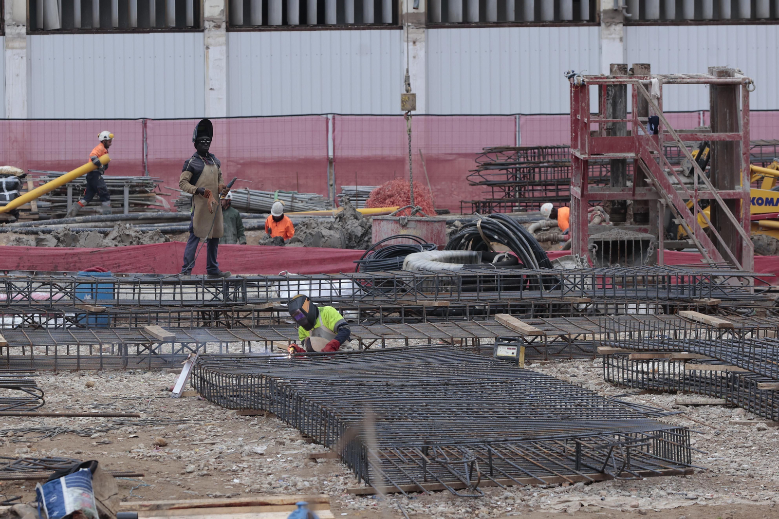 Obras en la antigua Tabacalera