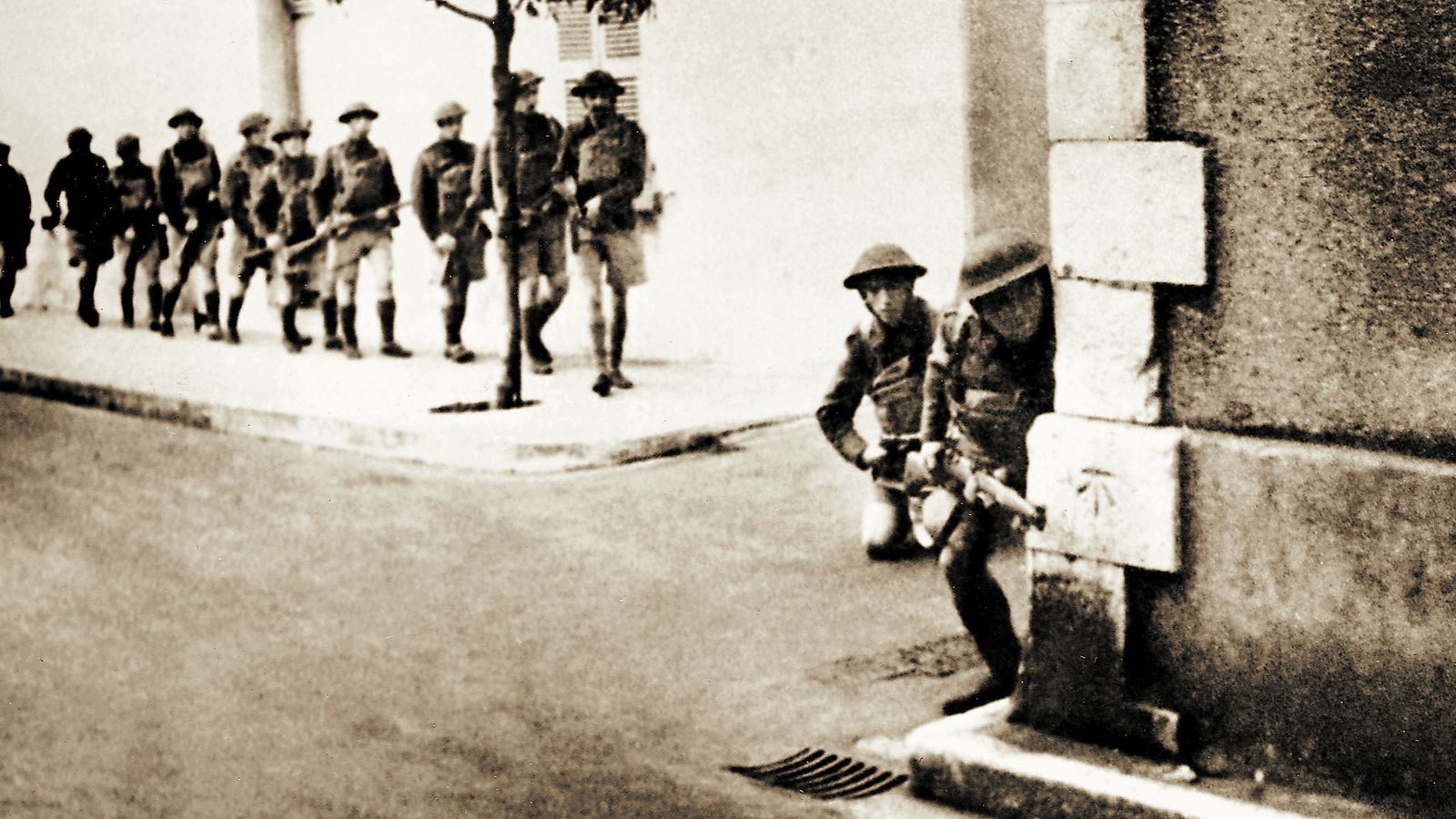 Militares británicos en Gibraltar.