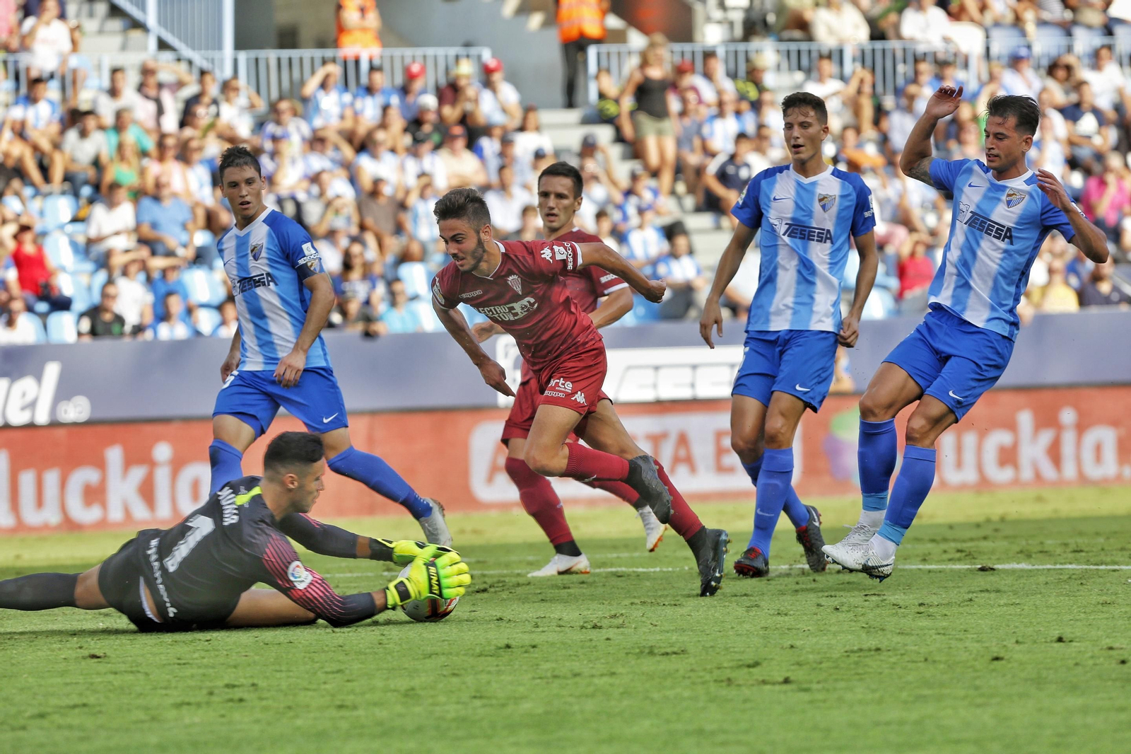 El Málaga CF-Córdoba CF, en imágenes