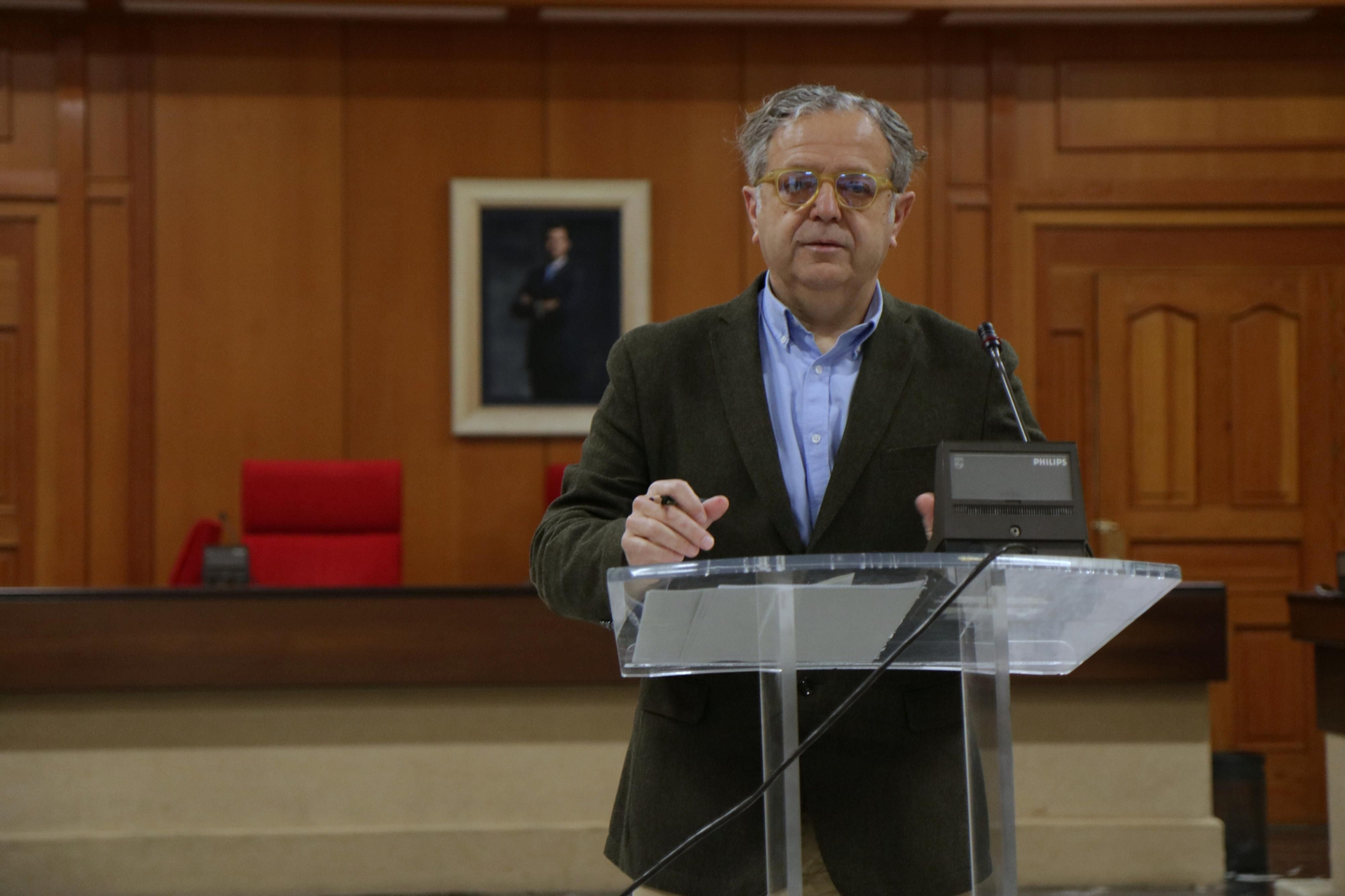 Salvador Fuentes en rueda de prensa.