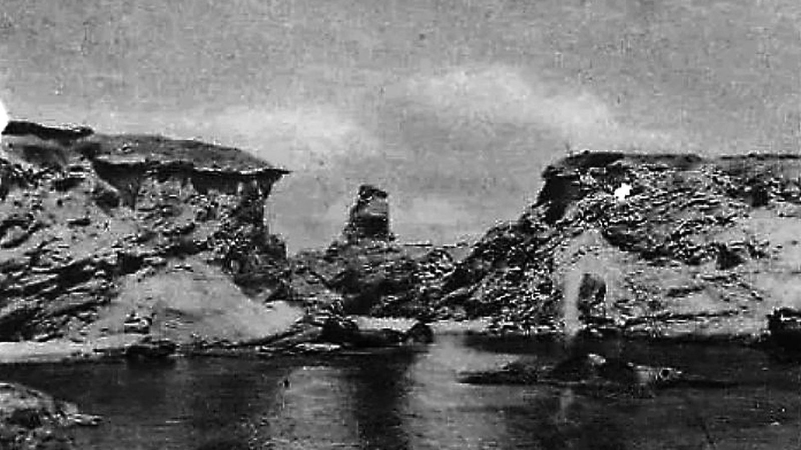 Destrozos en la costa