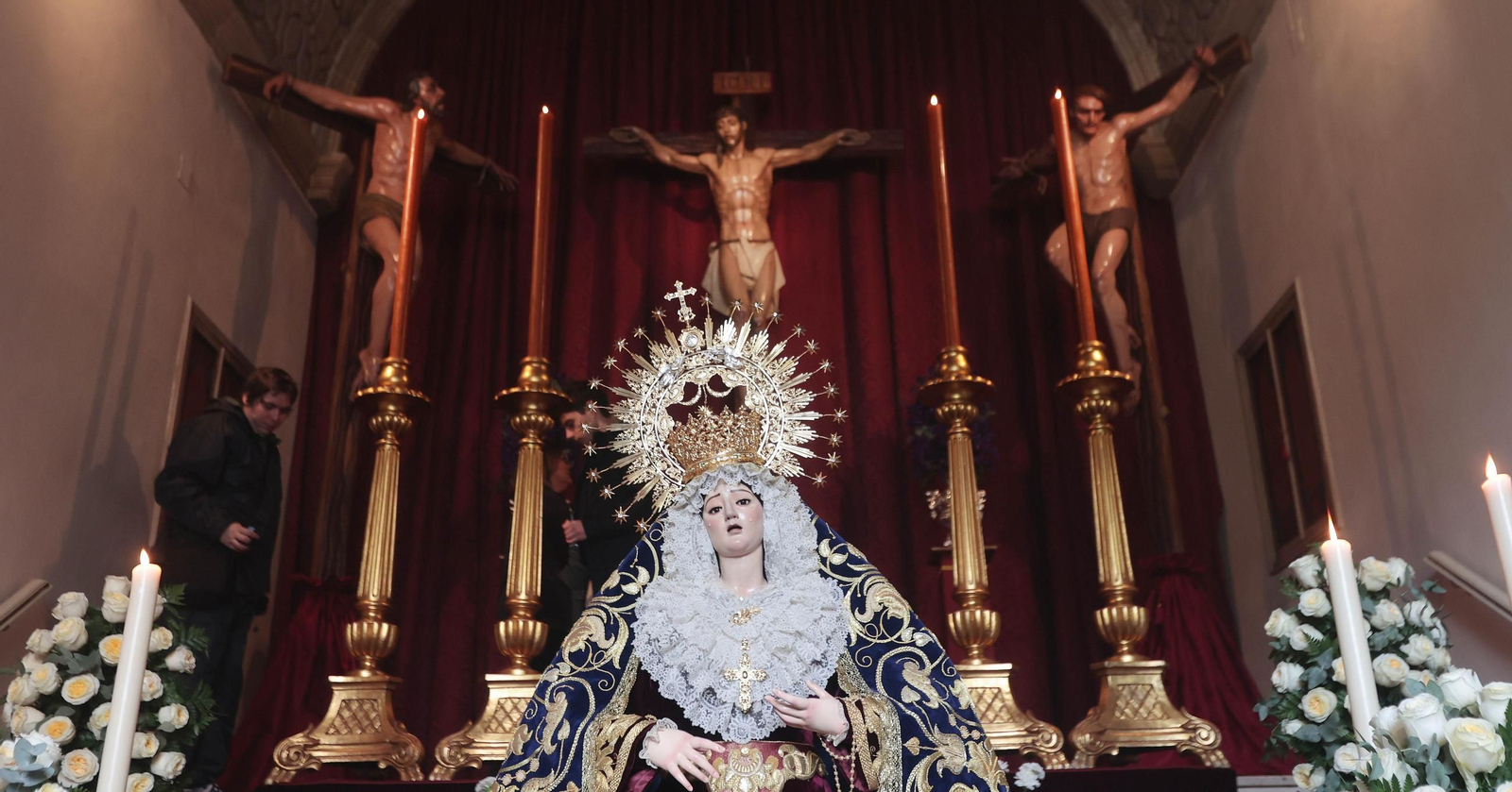 María Santísima del Perpetuo Socorro, en besamanos durante la pasada Cuaresma.