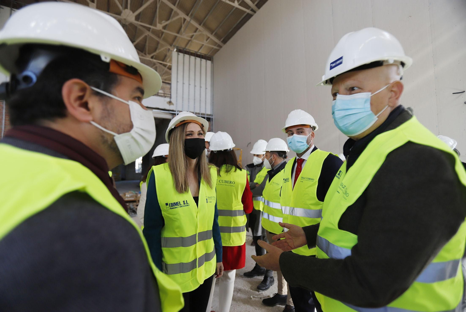 Imágenes de la visita a las obras del Instituto Rábida