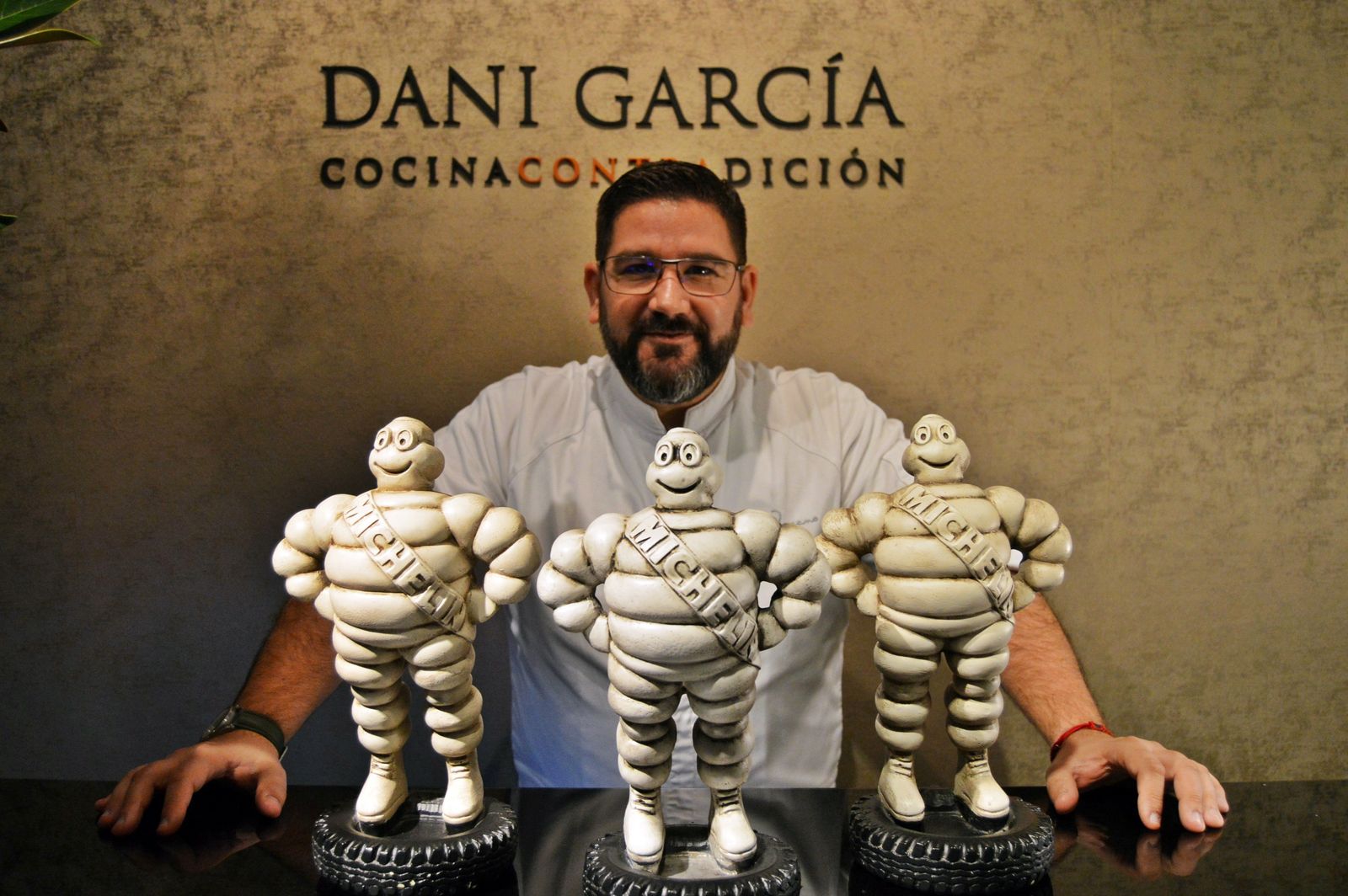 Dani García, tras recibir las tres estrellas Michelin.