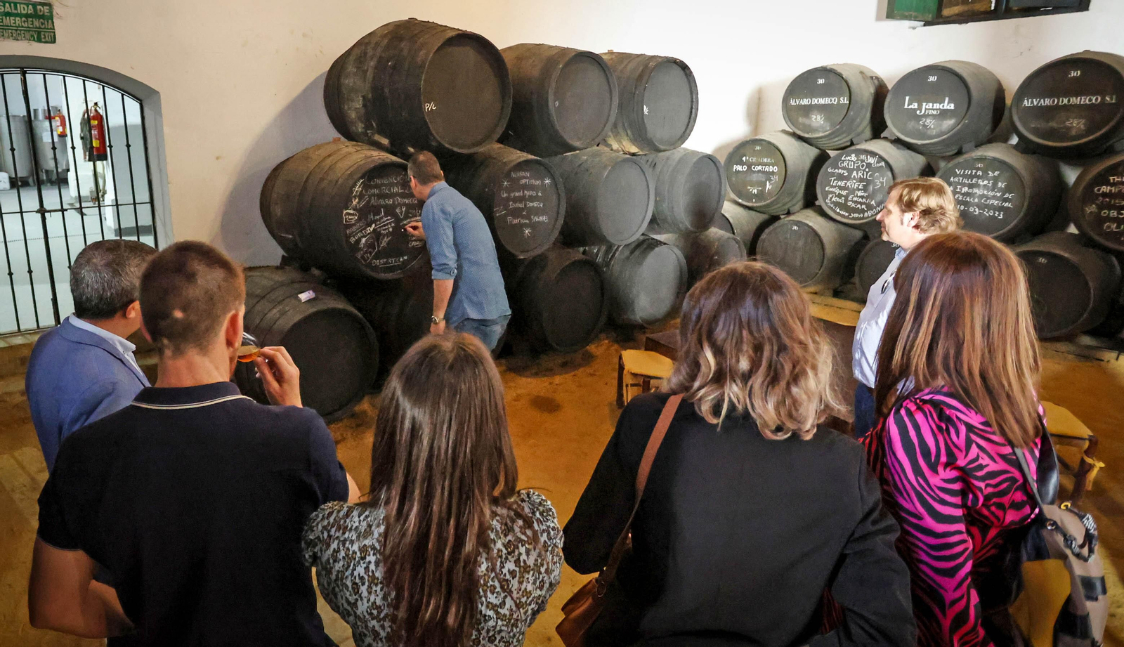 Cata de vinos de Álvaro Domecq en Jerez