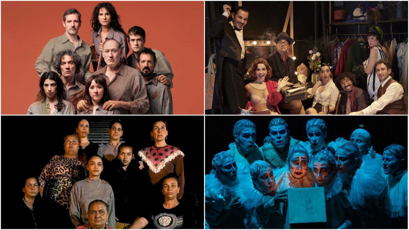 Cuatro de las obras del Festival de Teatro de Málaga.