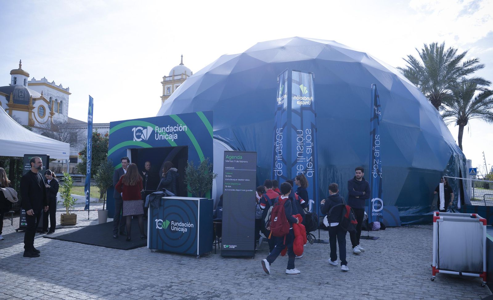 Las fotos de la gran cúpula de la Fundación Unicaja