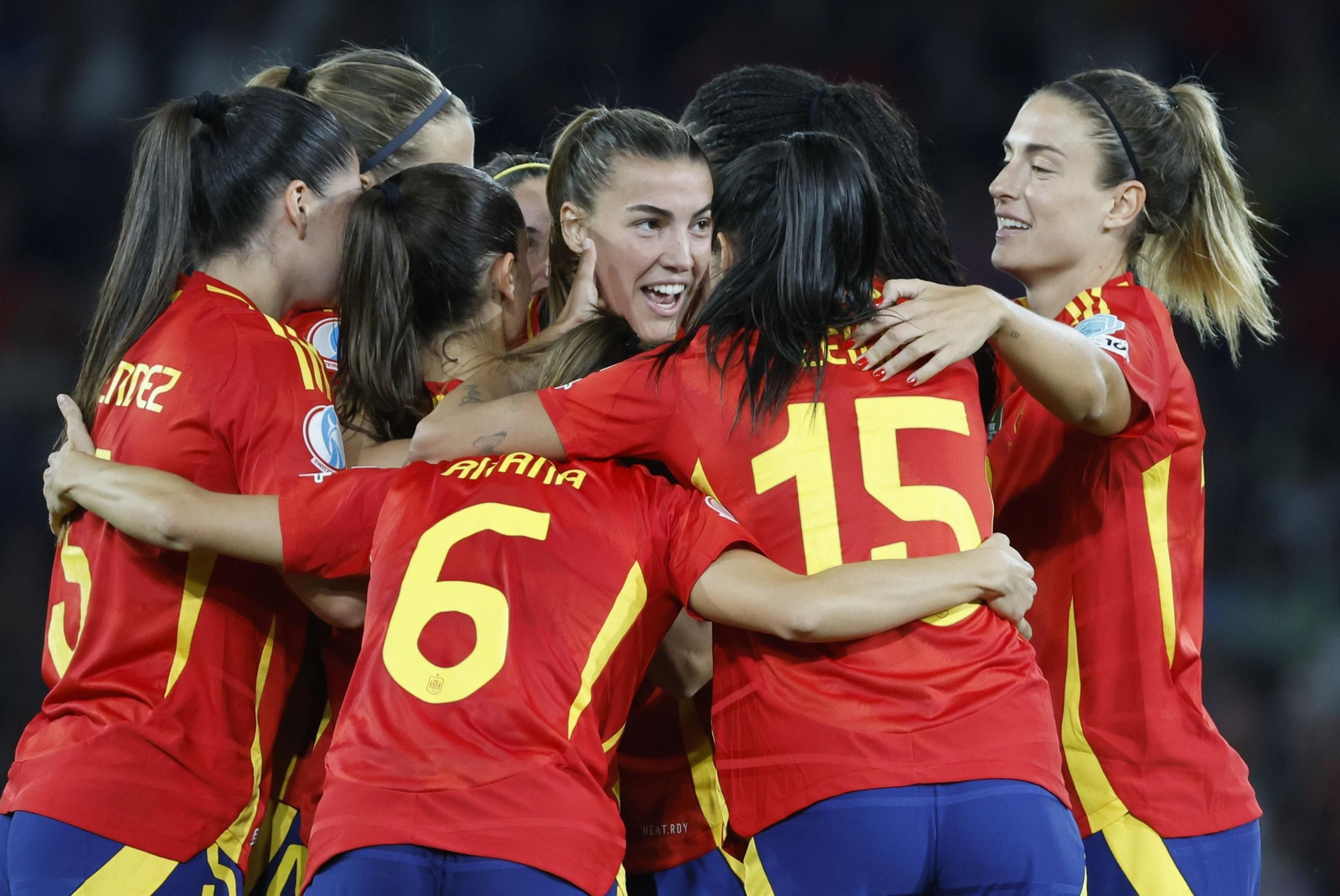 Las fotos del Italia - España de la Eurocopa femenina