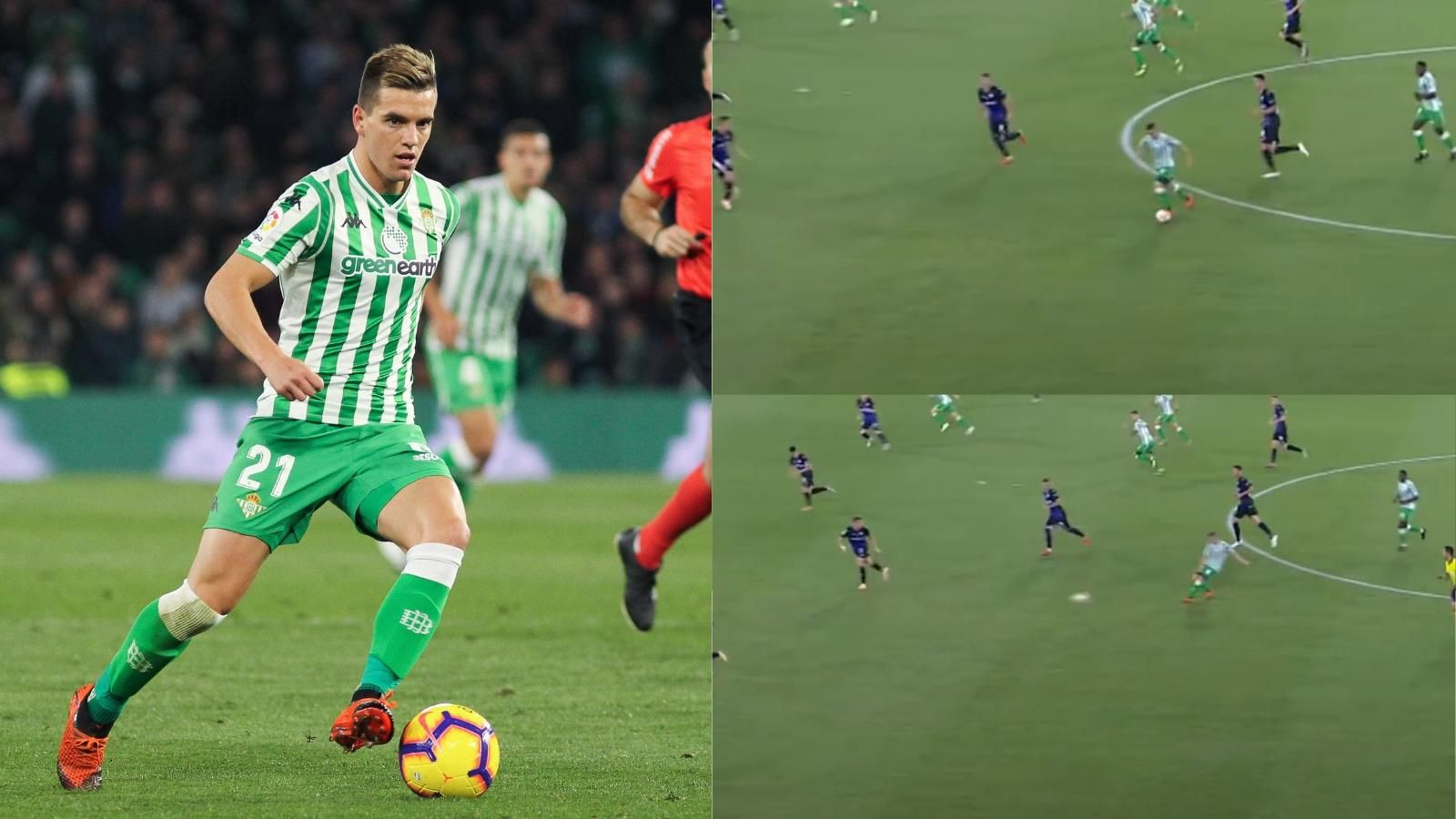 Lo Celso en el encuentro entre el Real Betis y el Leganés en la temporada 18/19
