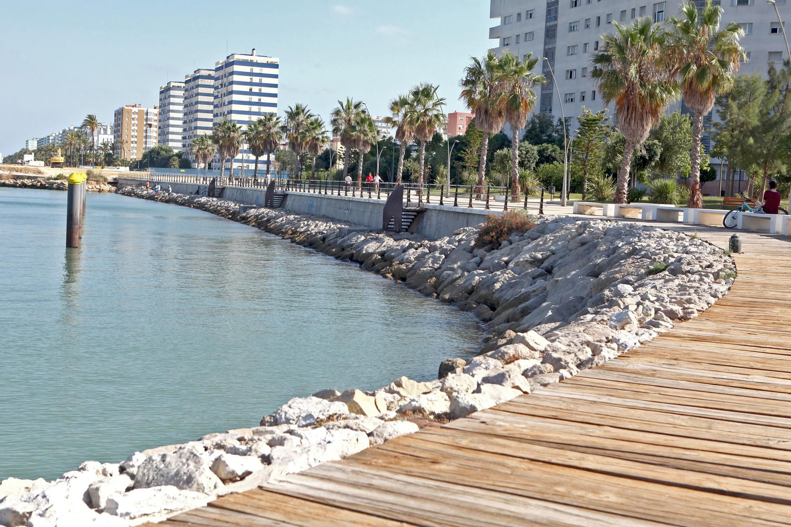 El paseo de Astilleros, junto al cual se celebrará la Regata Globe 40.