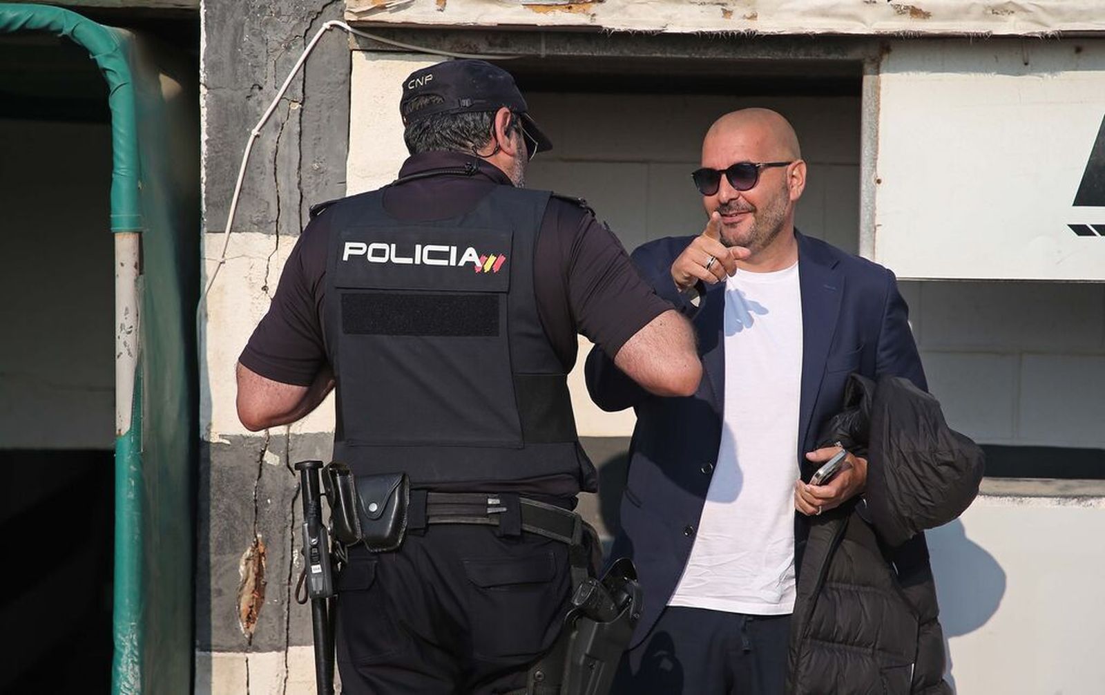 Raffaele Pandalone, en el estadio Municipal