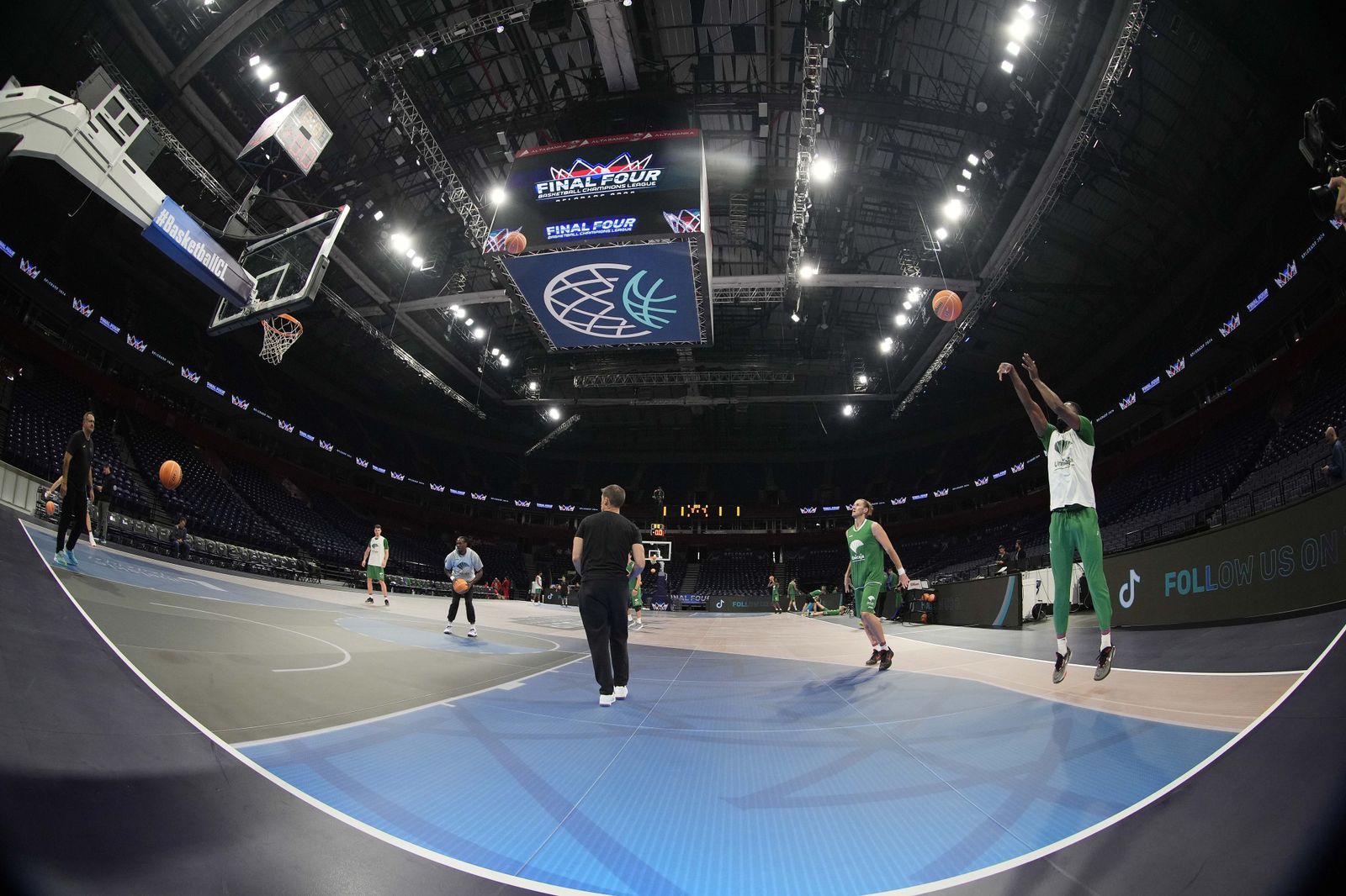La sensación del Unicaja sobre la novedosa pista del Belgrado Arena