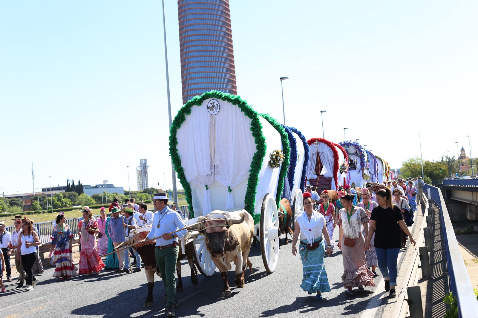Salida de la Hermandad del Rocío de Triana