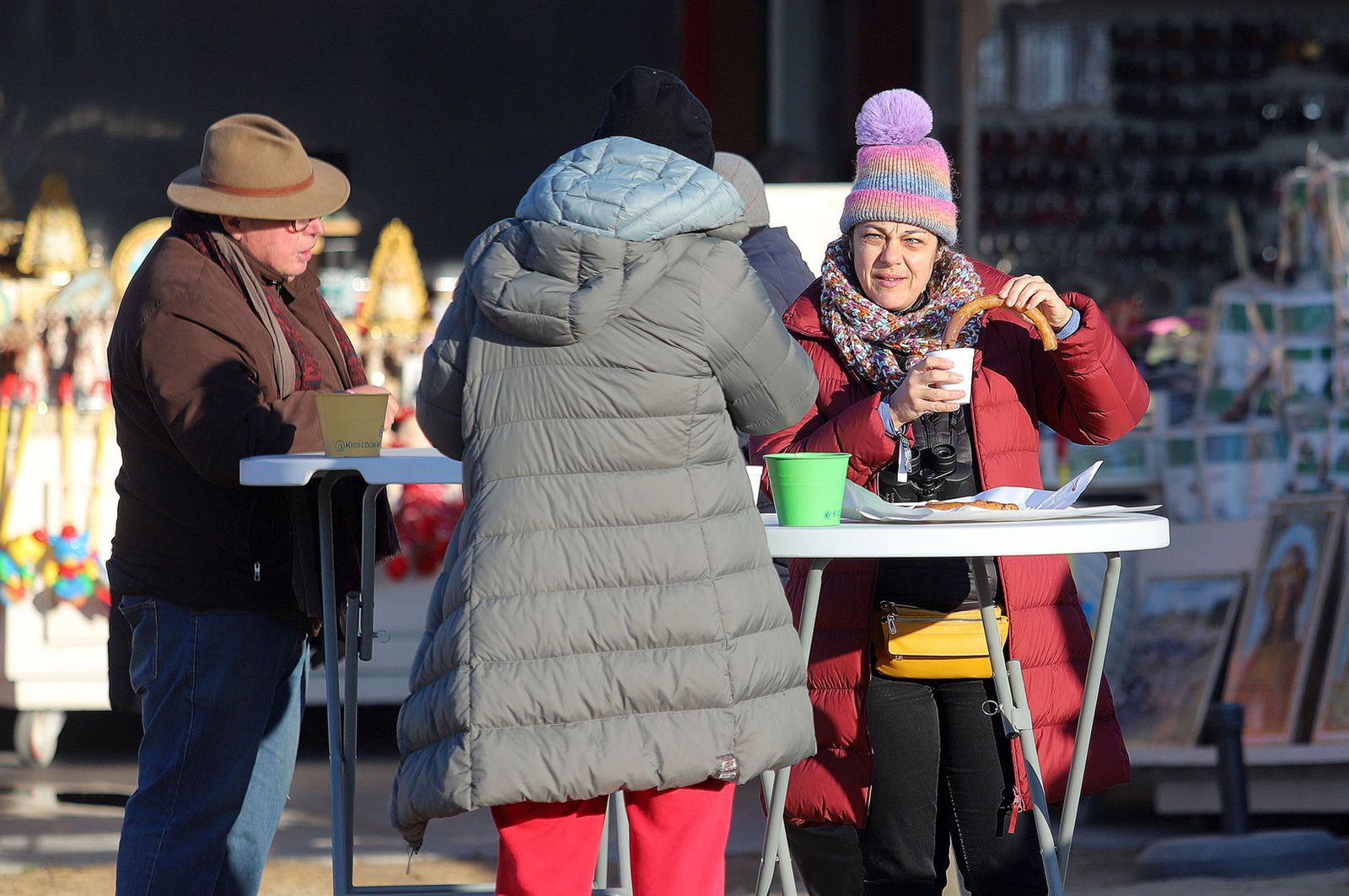 Imágenes del ambiente en la aldea del Rocío para celebrar la Candelaria
