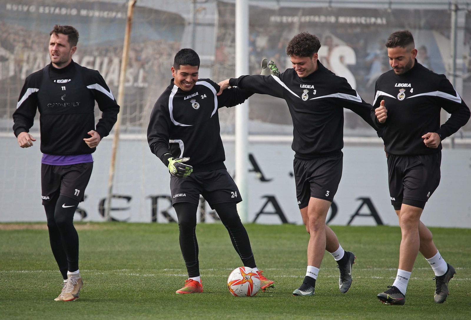 Fotos del entrenamiento de la Balona  previo al partido contra el Deportivo de La Coruña