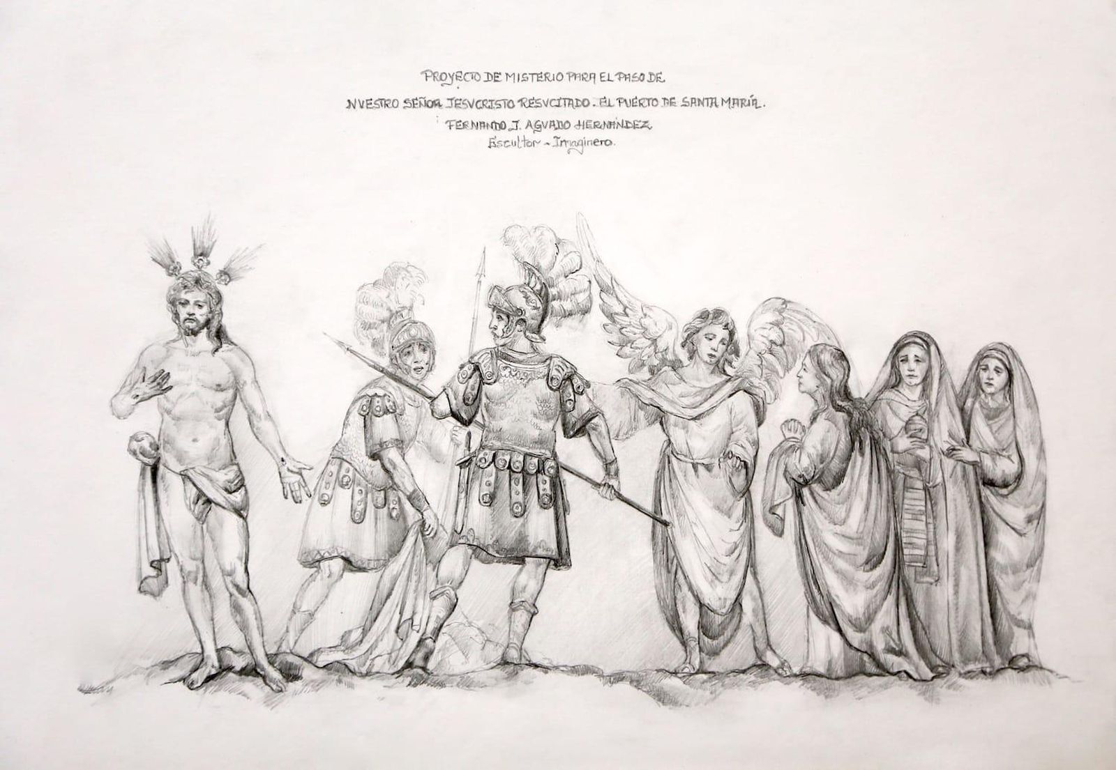 El Resucitado estrenará esta Semana Santa la figura del ángel anunciador.