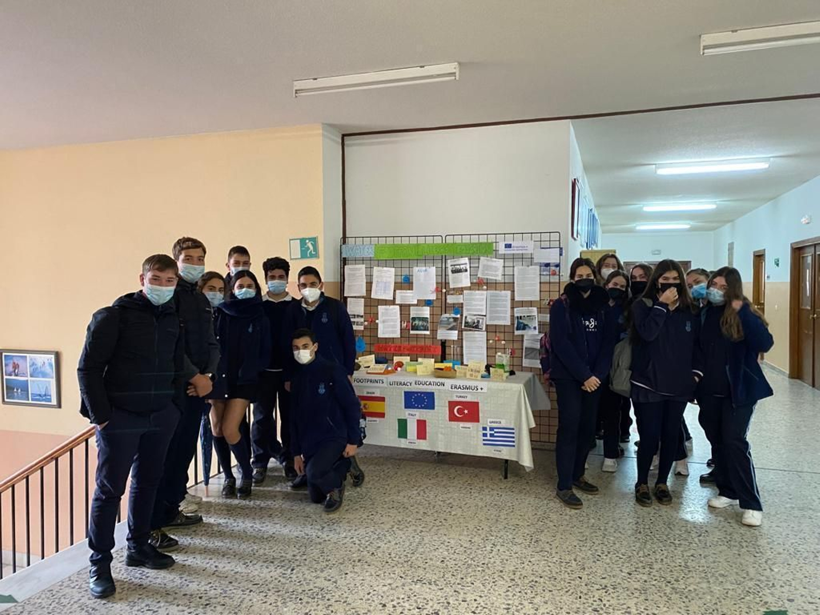 Alumnos del colegio La Inmaculada que participan en el proyecto Erasmus+. Alumnos del colegio La Inmaculada que participan en el proyecto Erasmus+.
