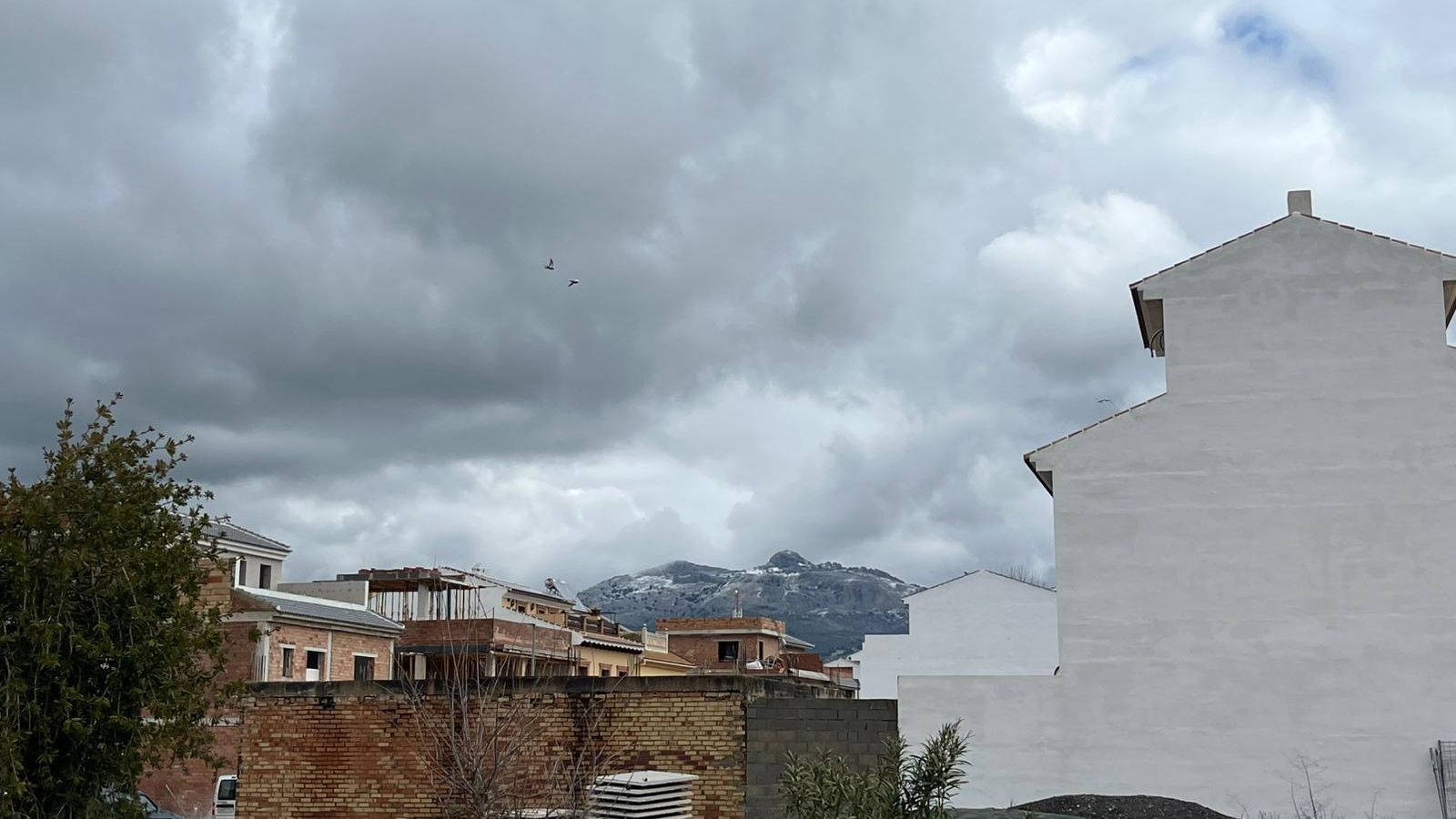 Nieve en Villanueva del Trabuco.