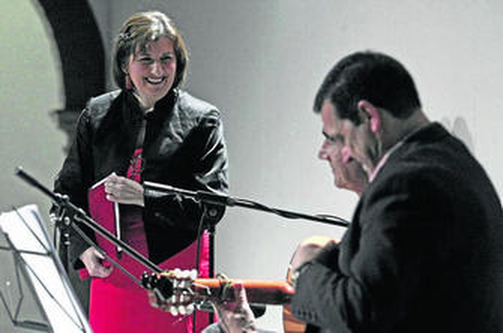 Un instante de La pasión en el flamenco, ayer en el edificio José Luis Cano de Algeciras.