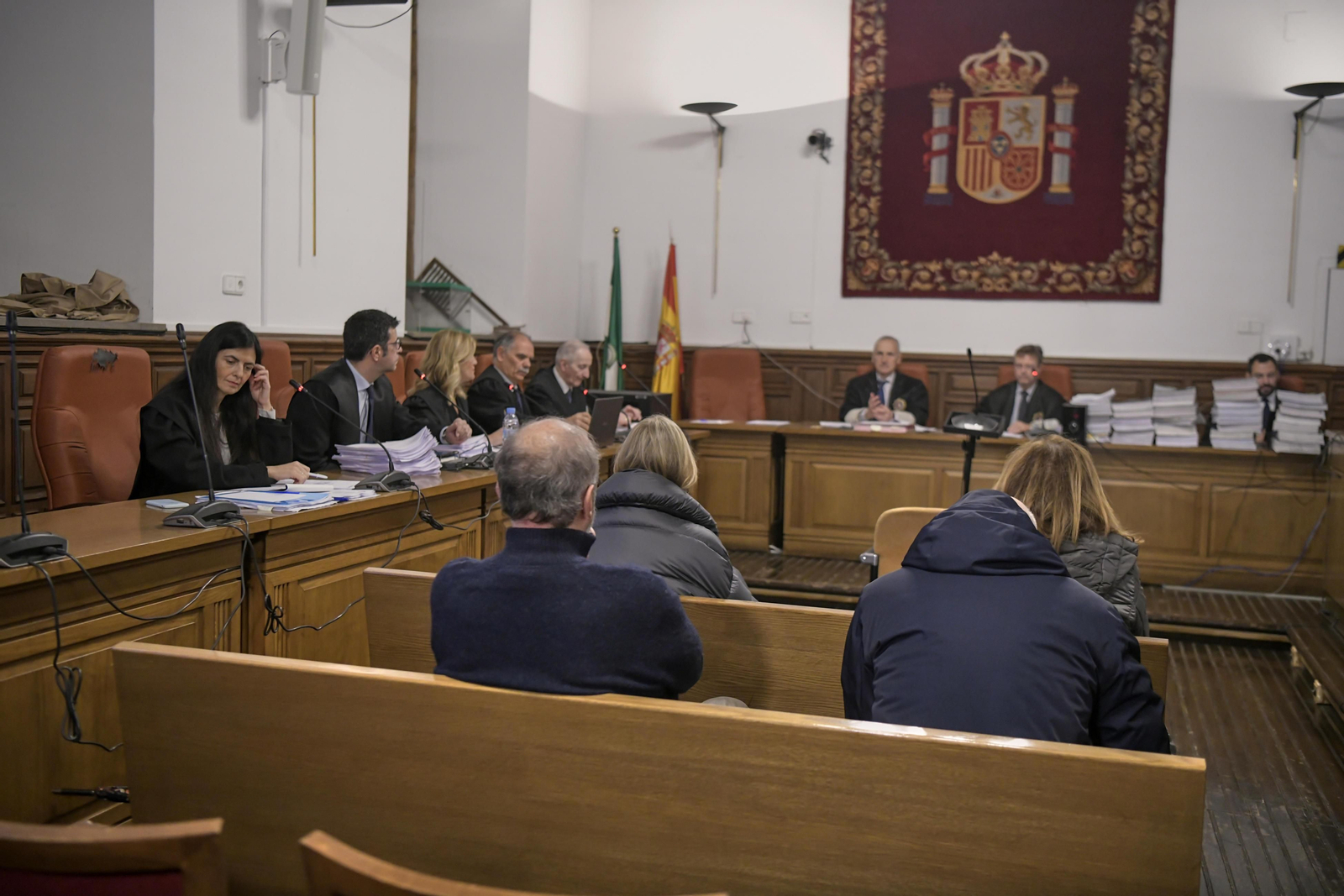 Imagen de la primera sesión del juicio en Granada por el 'Caso Audioguías'