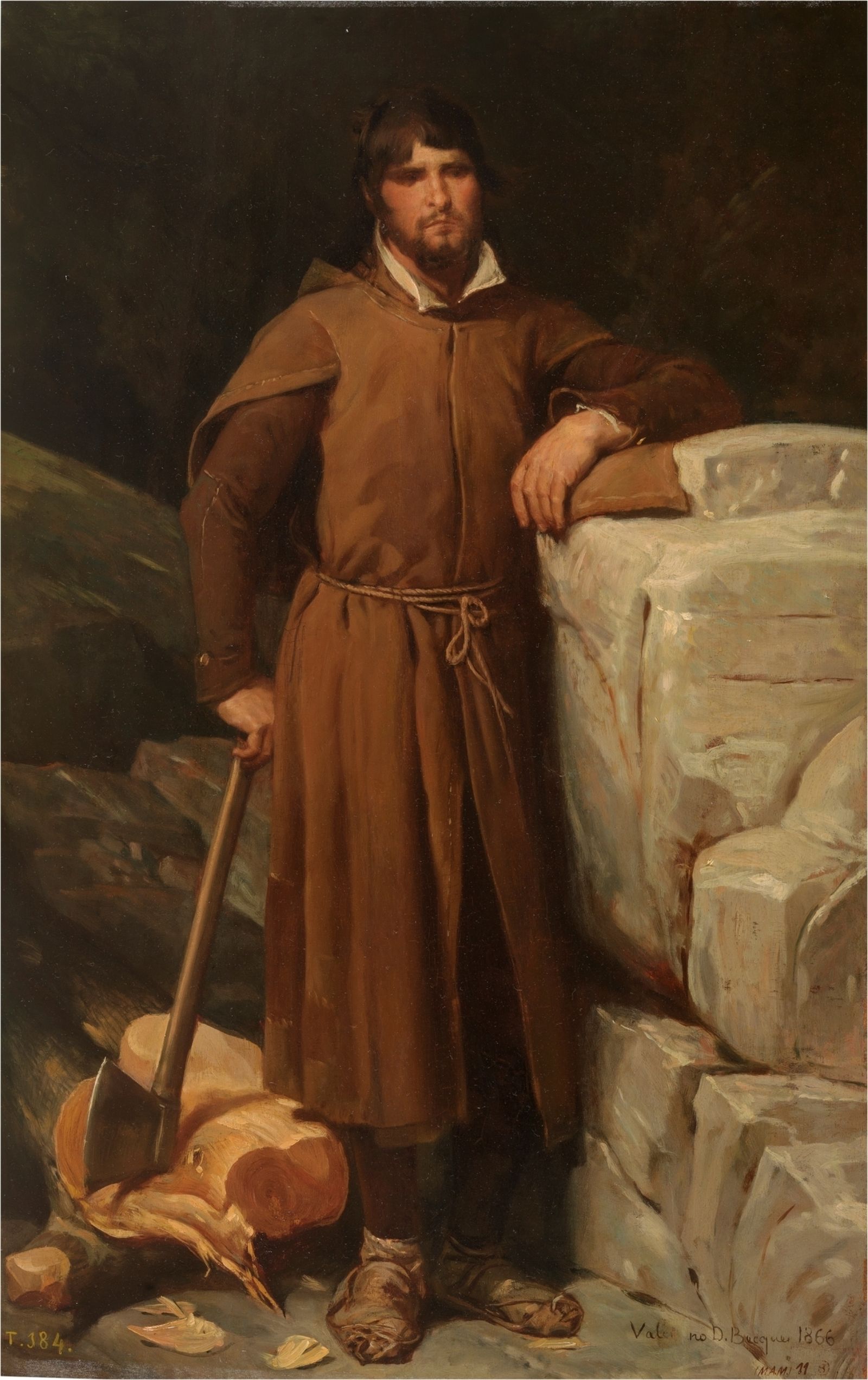'Un leñador en las cercanías del Burgo de Osma' (1866) de Valeriano Domínguez Bécquer