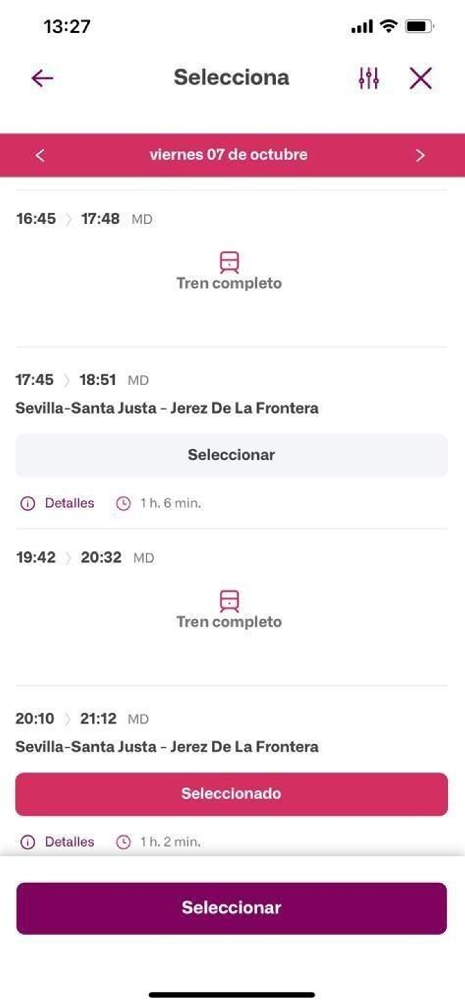 Trenes completos hoy viernes con el abono gratuito para Media Distancia.