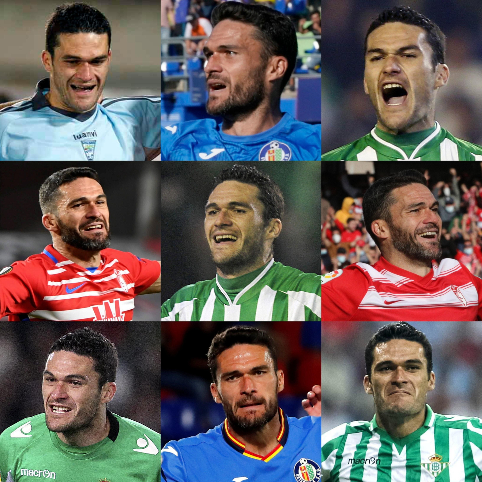 Jorge Molina, en los diferentes equipos por los que pasó