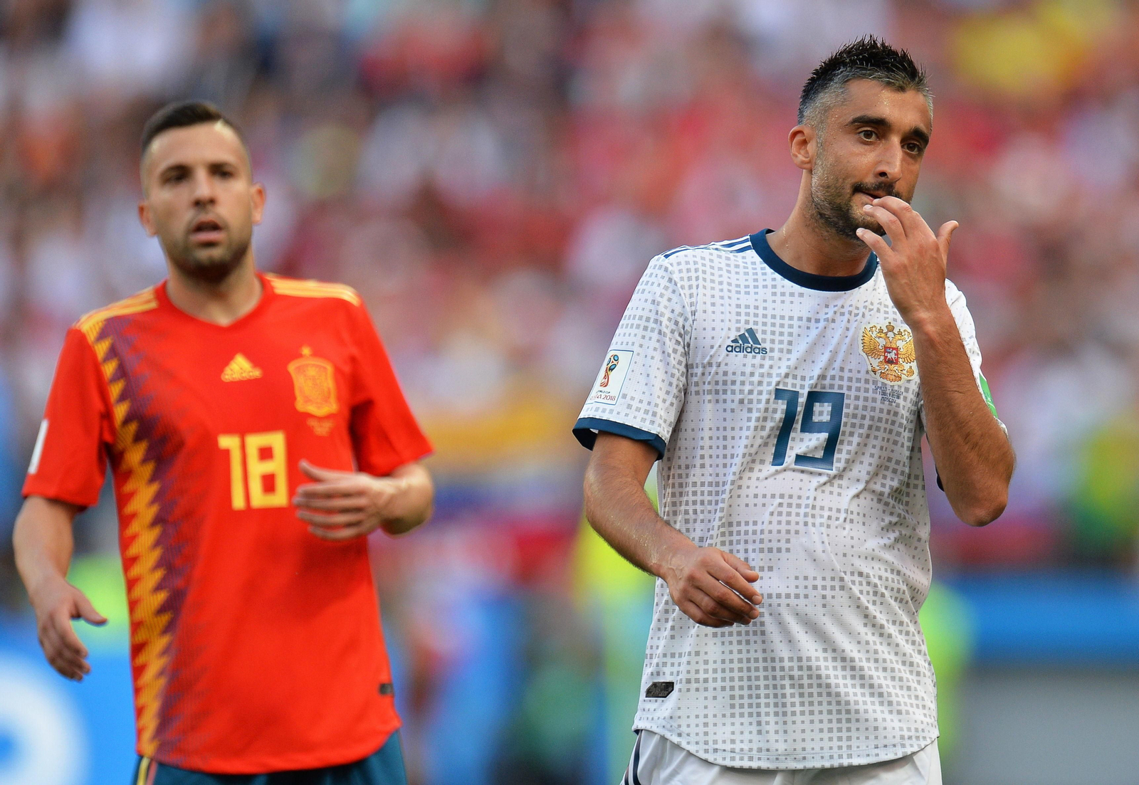 Las imágenes del España-Rusia