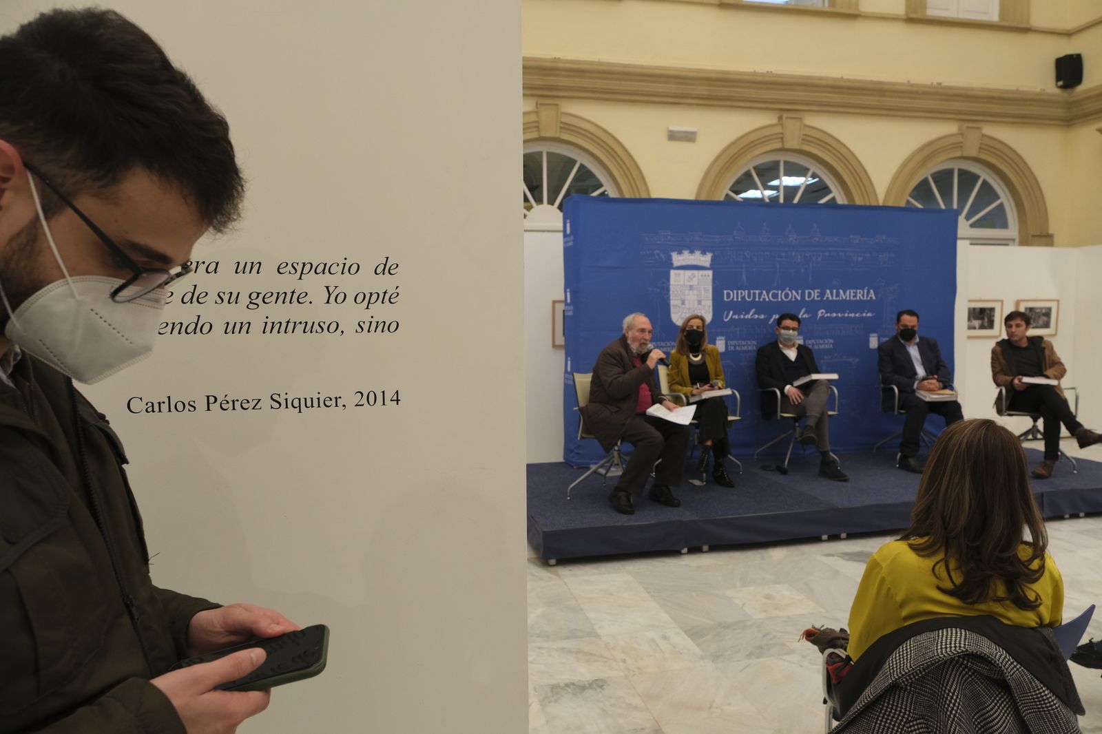 Imágenes inauguración exposición fotógrafo Carlos Pérez Siquier. Diputación de Almería