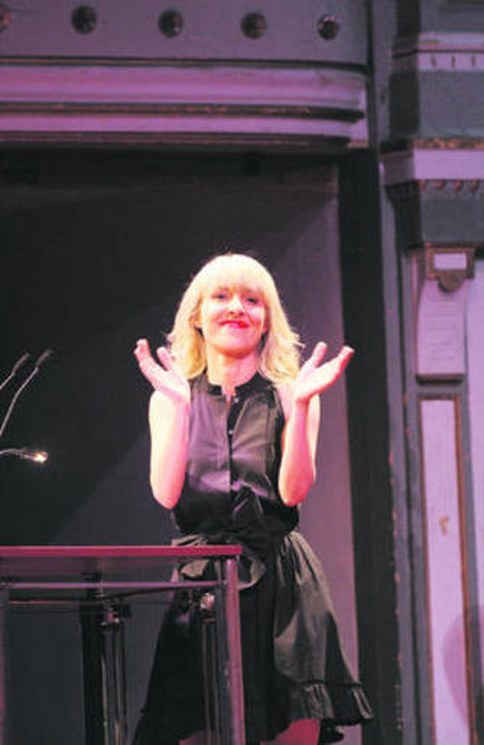 Cayetana durante el homenaje a Azcona en el Festival de Málaga.