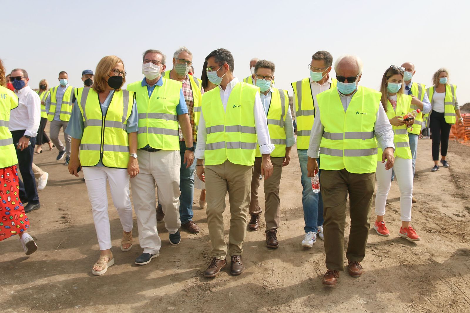 Fotogalería de la visita del ministro Félix Bolaños a las obras del AVE