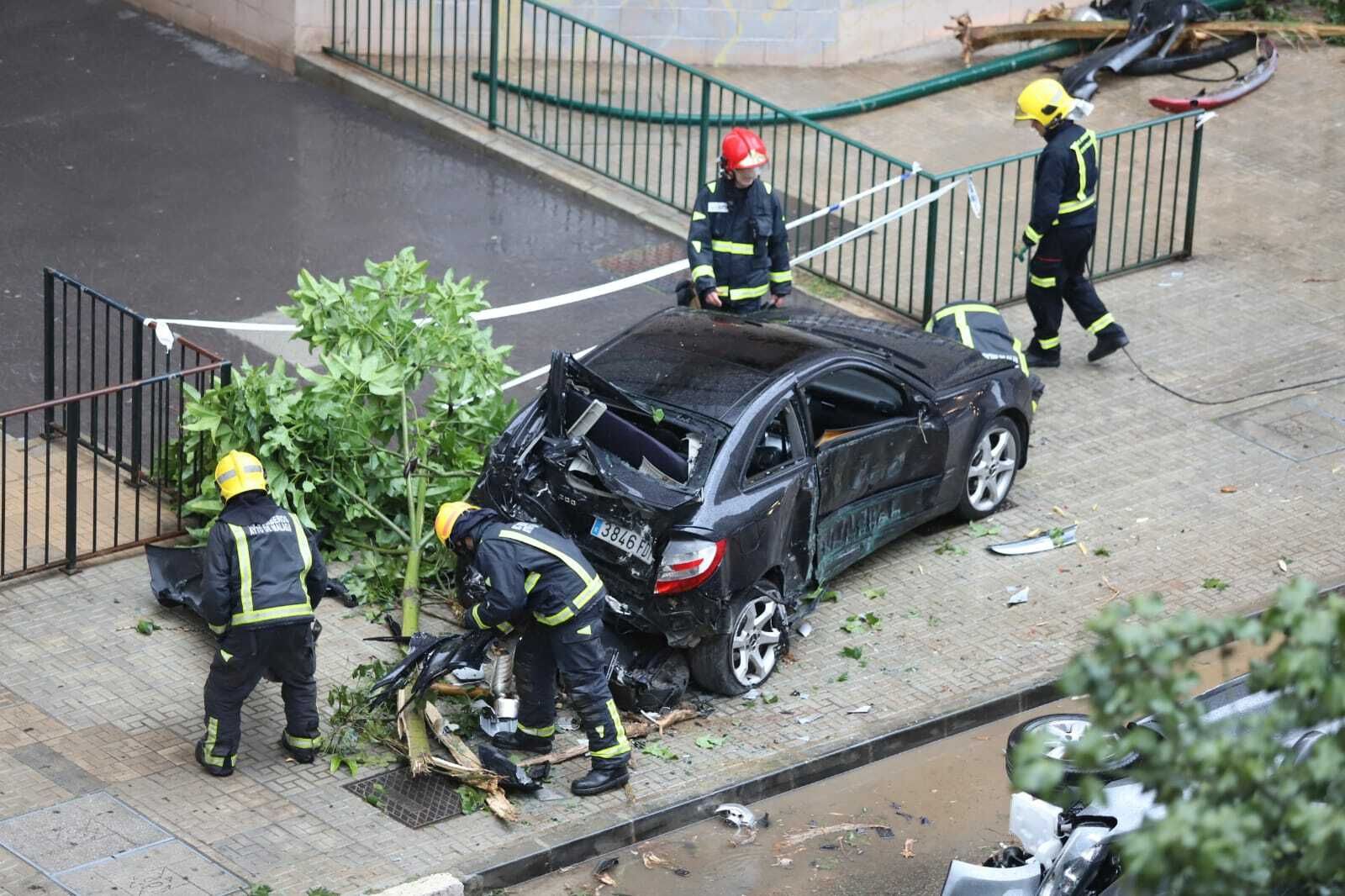 Fotos del accidente del autobús en Málaga