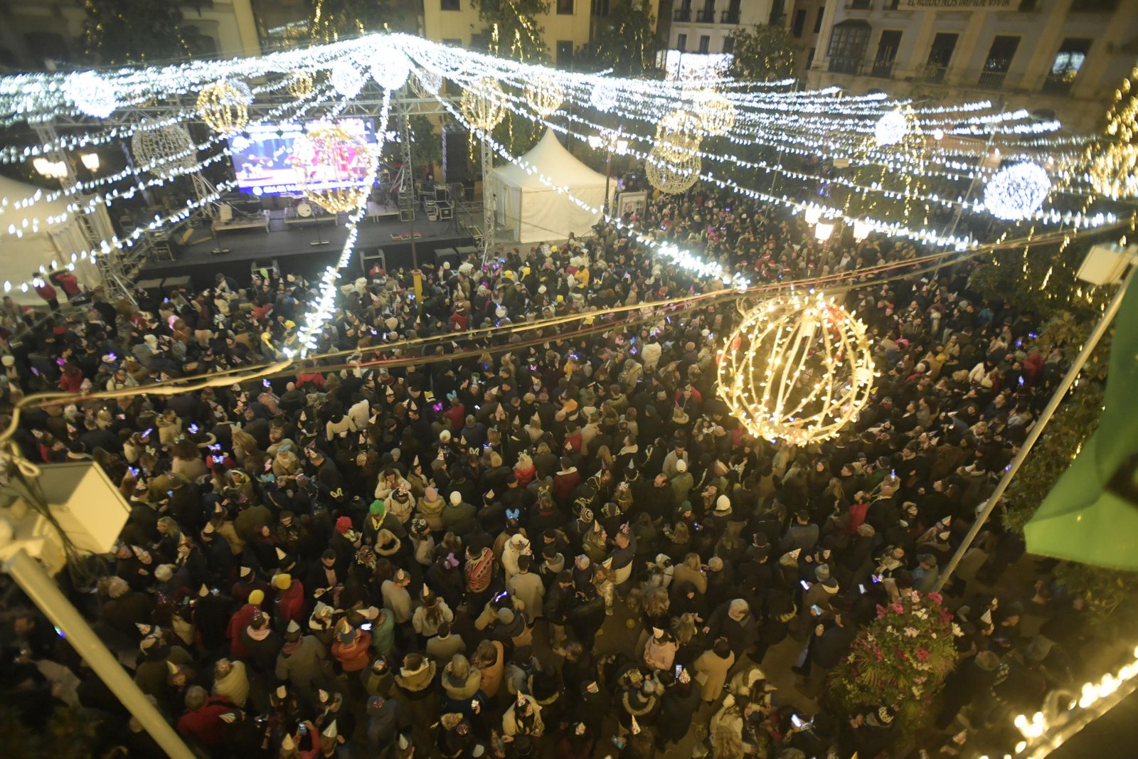 Plaza del Carmen, anoche.