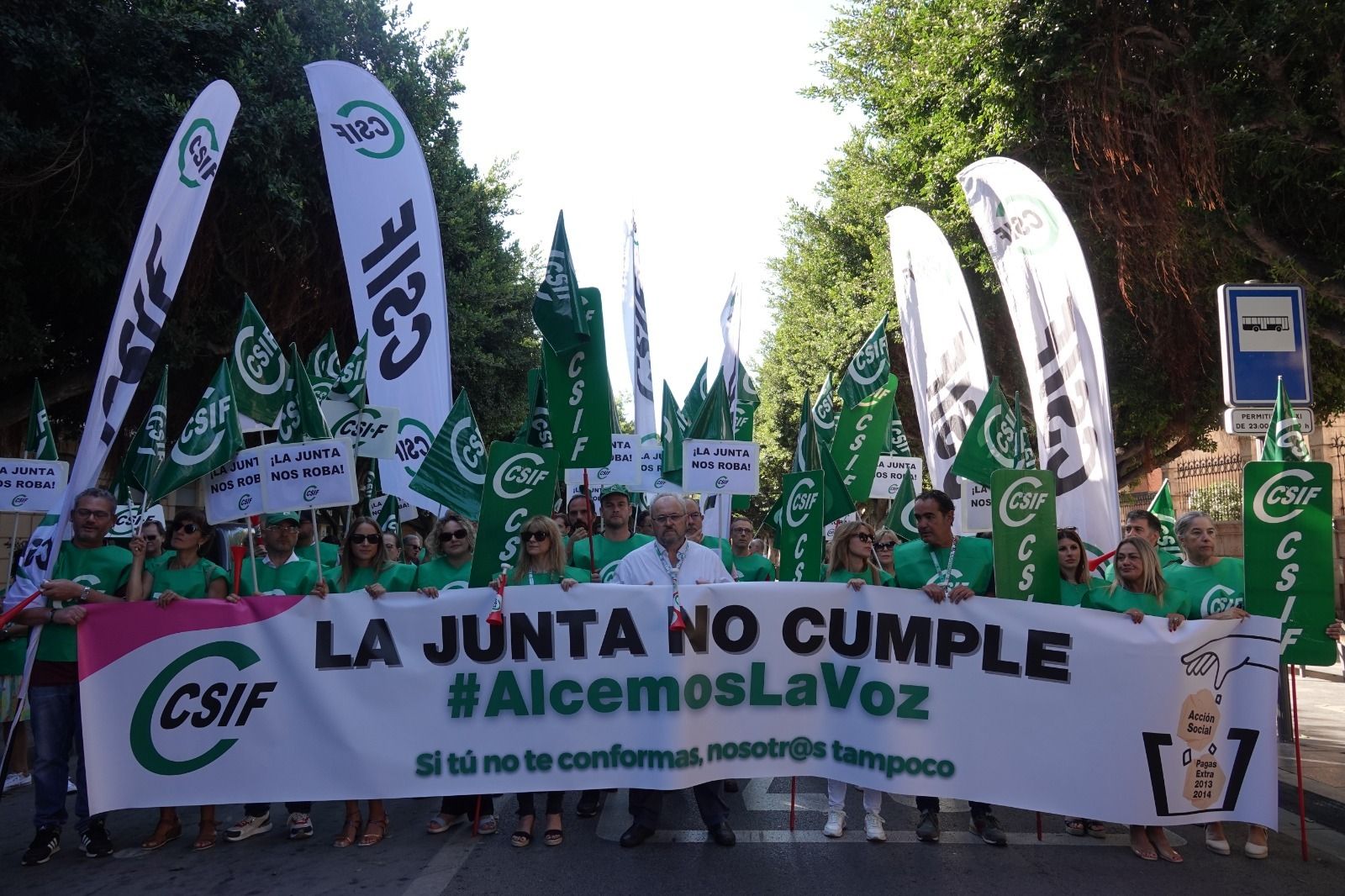 Concentración de CSIF en Almería.