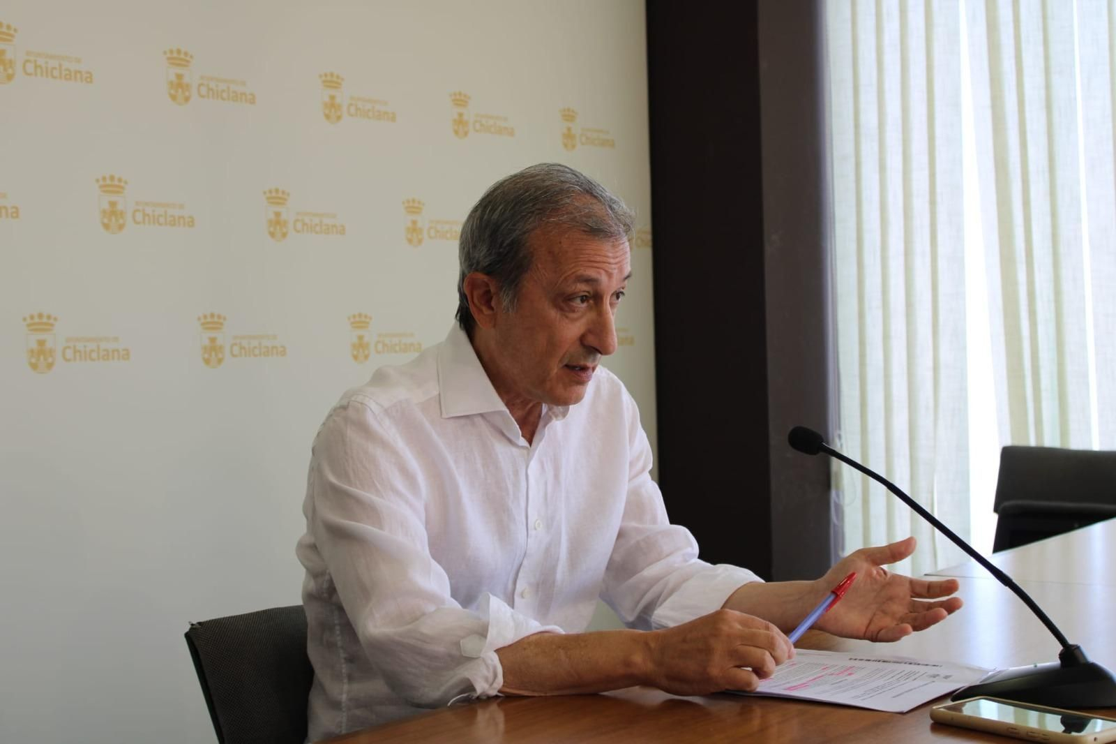 El delegado de Urbanismo, durante la rueda de prensa.