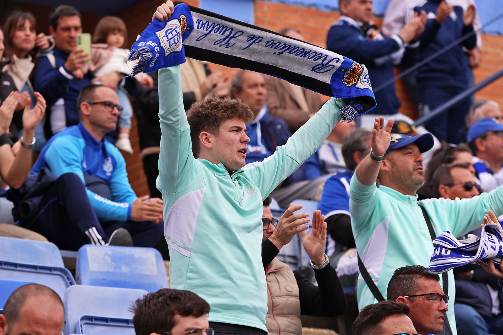 Ambiente en las gradas del Recreativo de Huelva vs AD Ceuta FC
