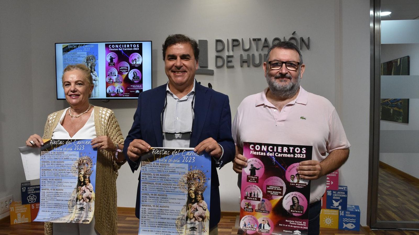 Presentación de la feria de Punta Umbría en la Diputación de Huelva