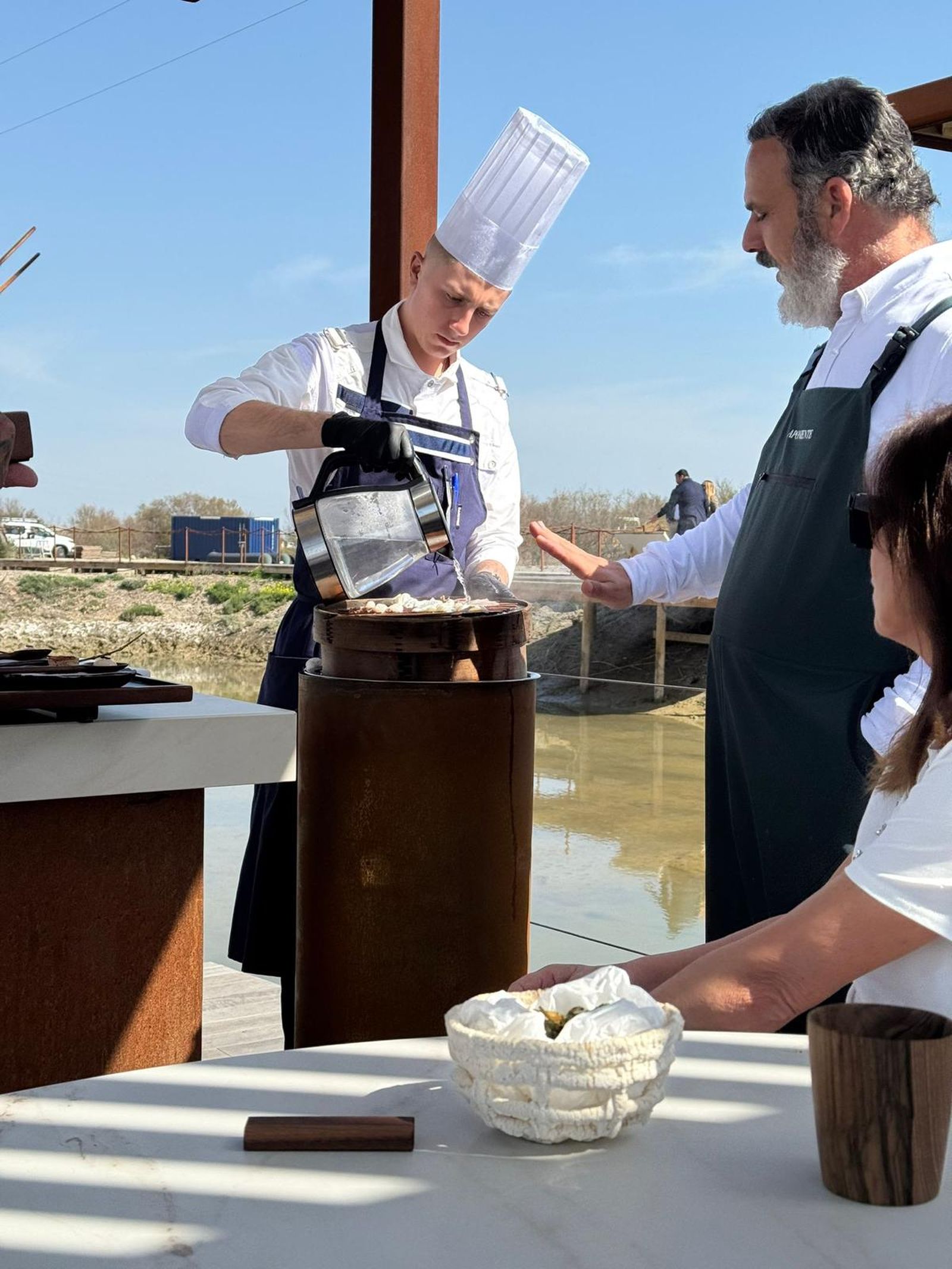 Ángel León, en las nuevas instalaciones.