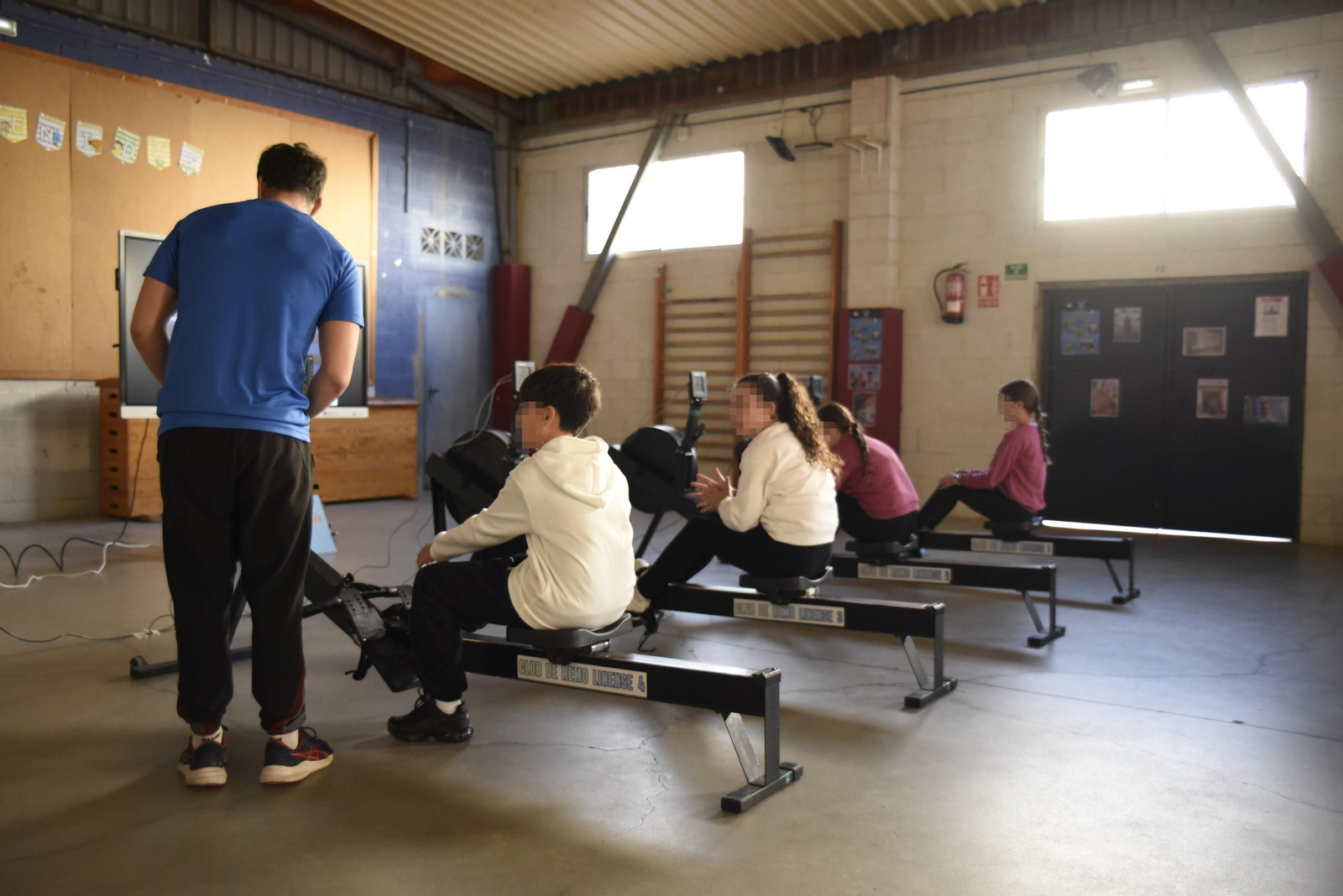 Las fotos de la clase del Club de Remo Linense en el colegio Pablo Picasso