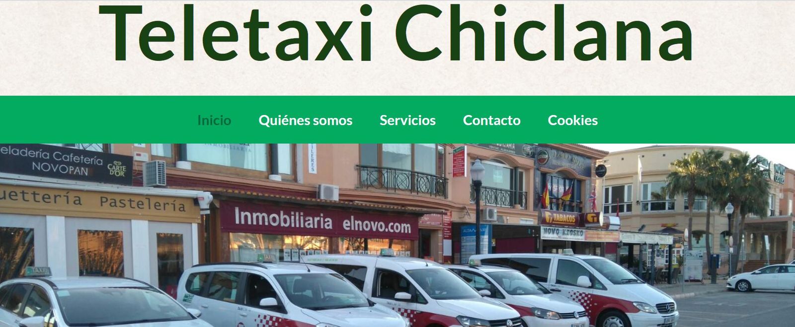 Página web oficial de la asociación de taxistas de Chiclana.